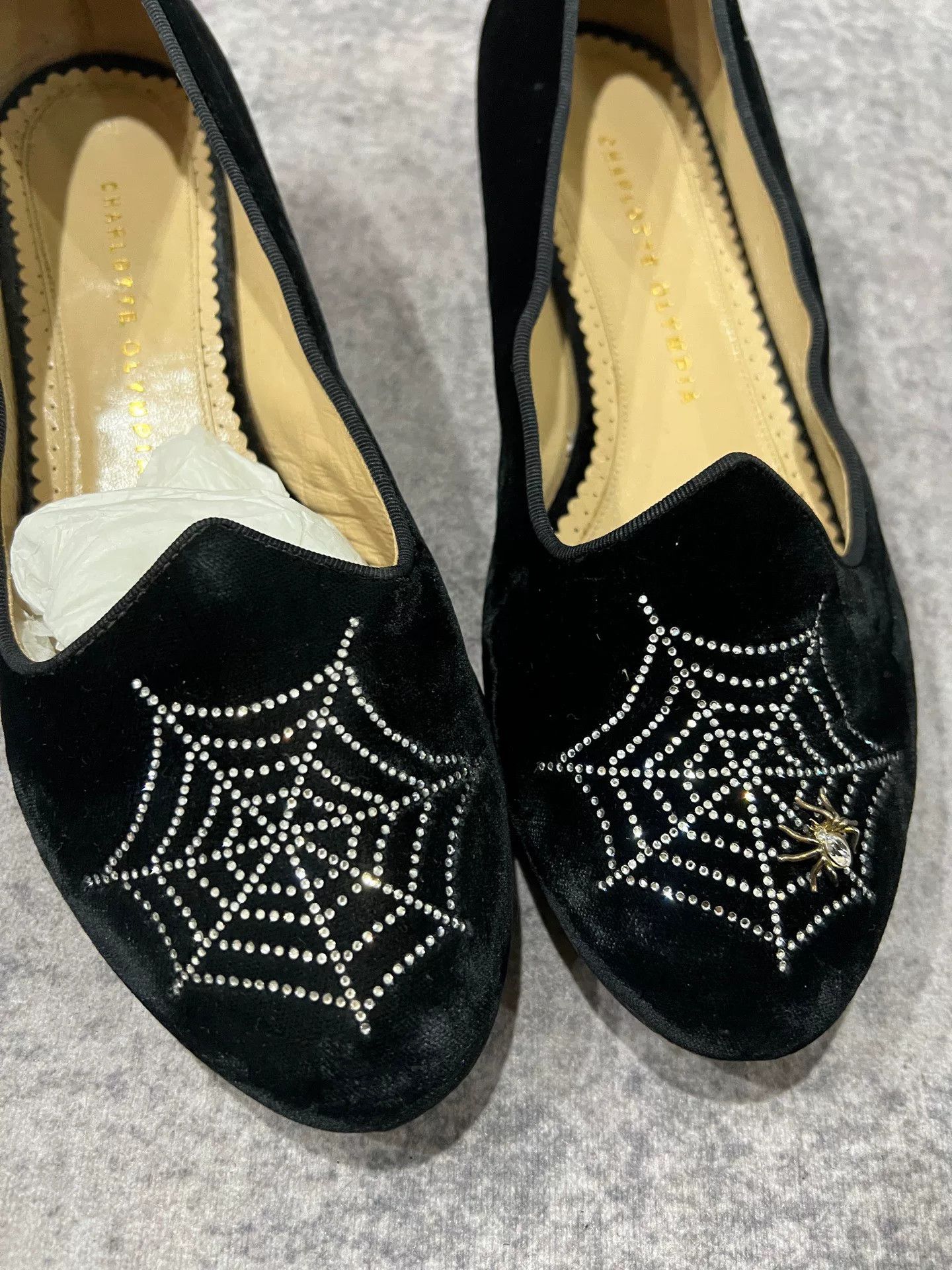 Charlotte Olympia Charlotte Olympia Velvet Spider Limited Loafer Size US 7.5 / IT 37.5 - 2 Thumbnail