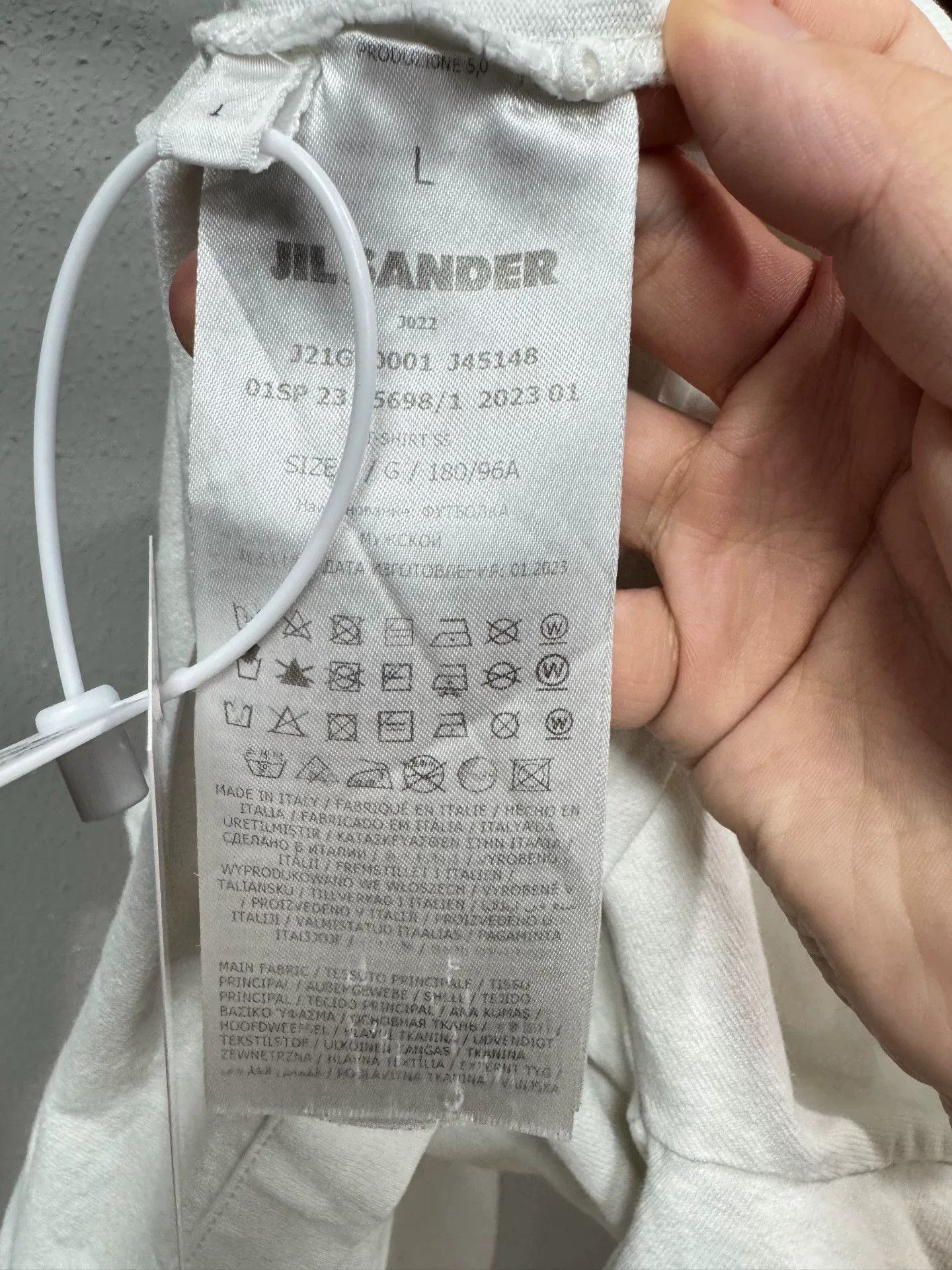 Jil Sander Jil Sander Slogan Short-Sleeve Top Size US L / EU 52-54 / 3 - 4 Thumbnail
