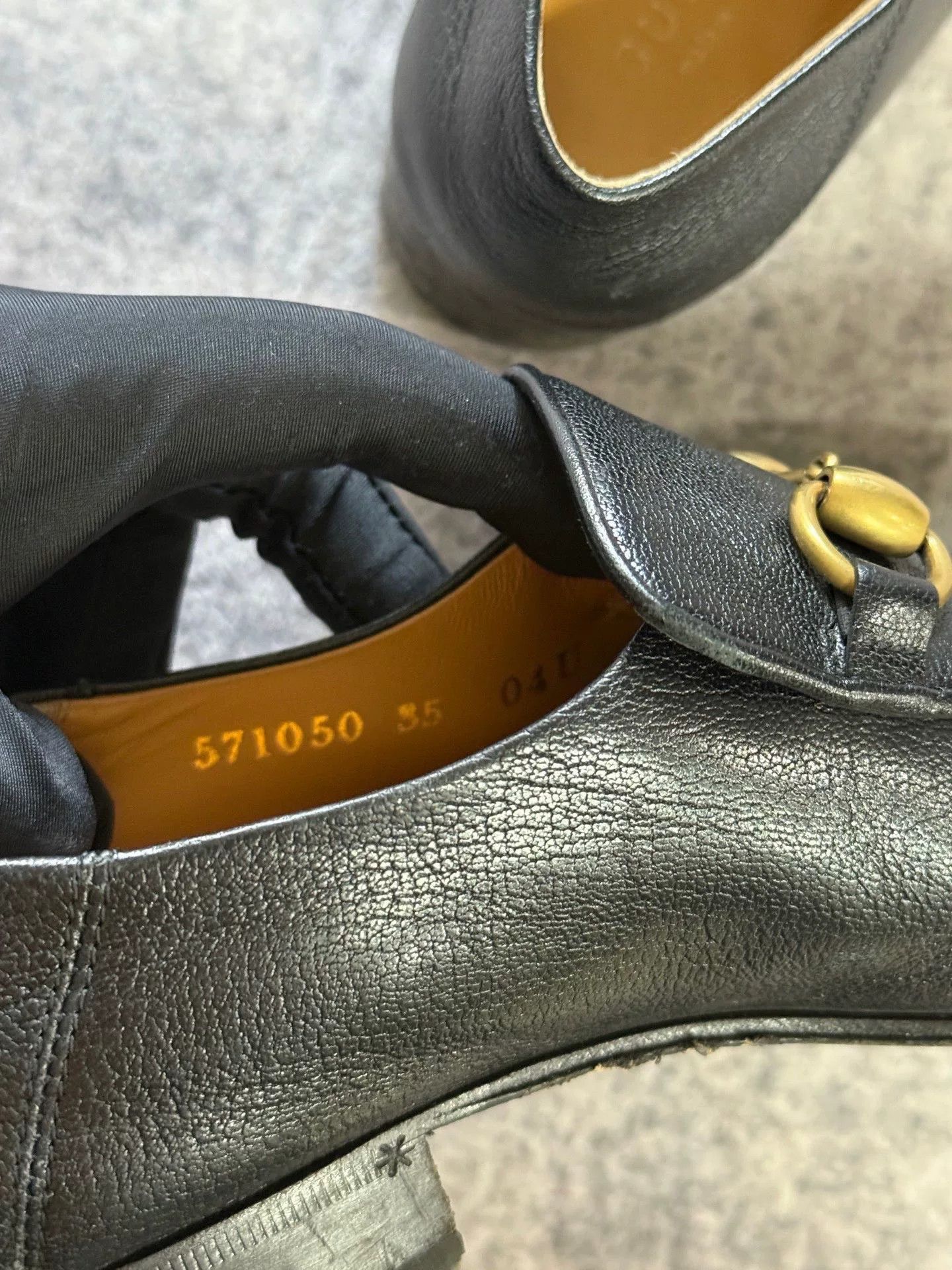 Gucci Gucci Horsebit Leather Shoes Size US 4 / IT 34 - 6 Thumbnail