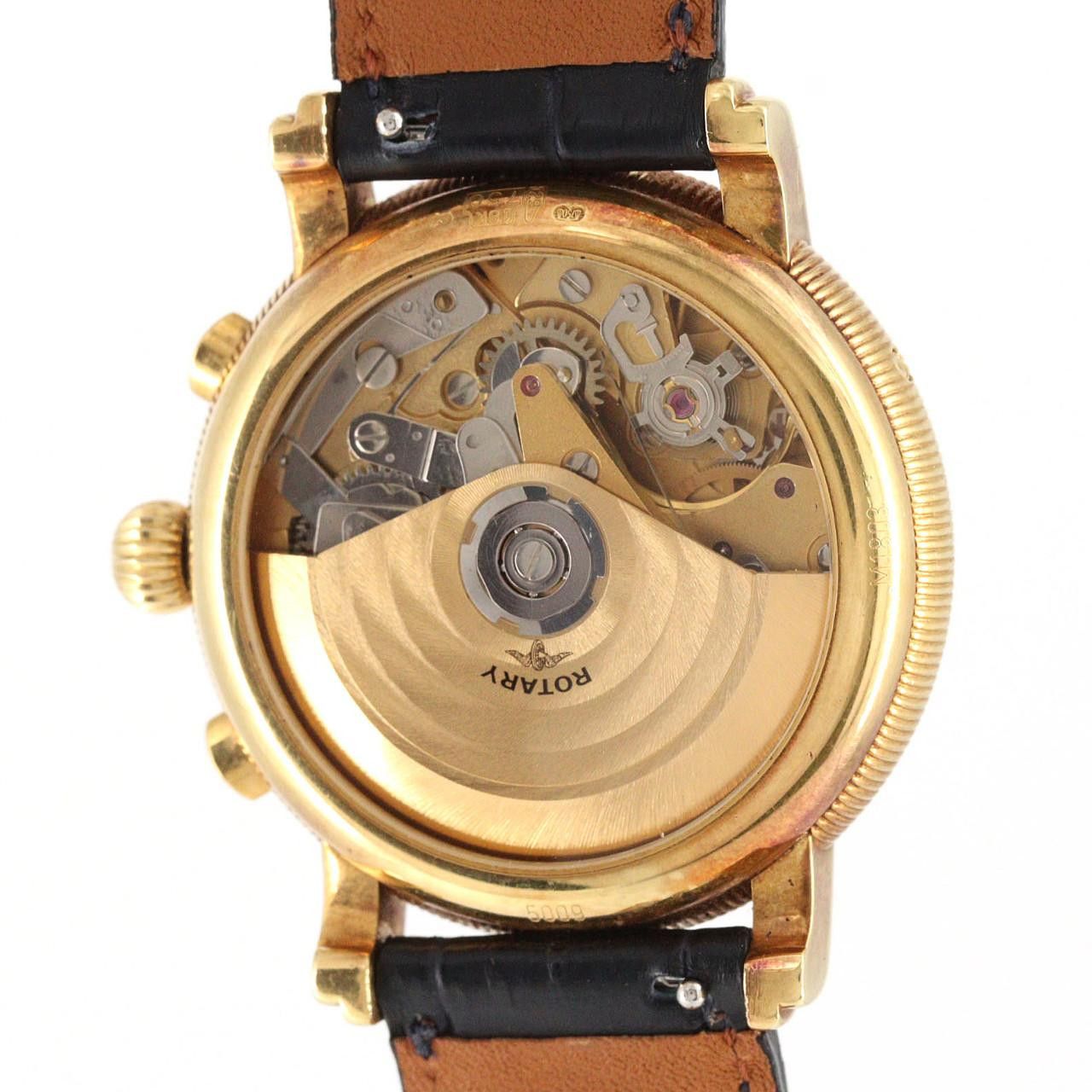 Other Other Rotary Chronograph Triple Calendar Moonphase Yellow Gold Mens Precious Metal Automatic M1803 DUTY FREE for USA Size ONE SIZE - 6 Thumbnail