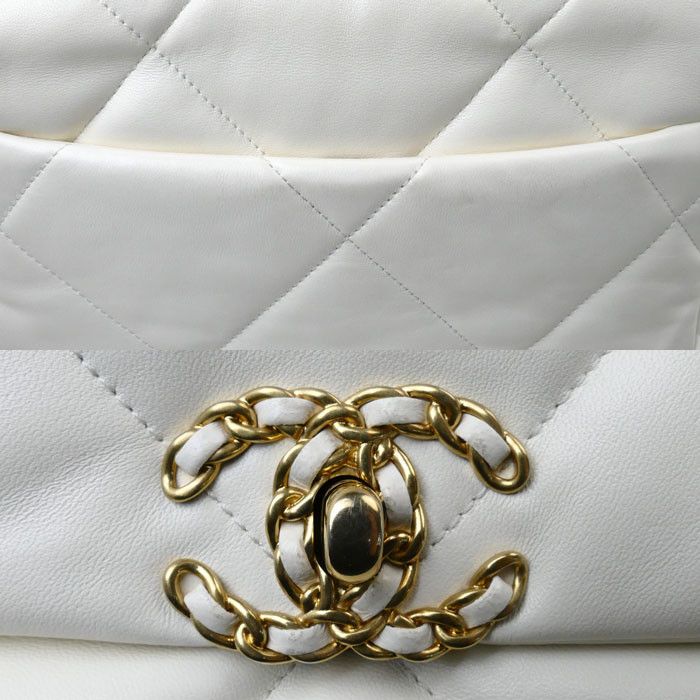 Chanel Chanel Chanel 19 Shiny Lambskin Shoulder Bag Leather Shoulder Bag AS1160 DUTY FREE for USA Size ONE SIZE - 8 Thumbnail