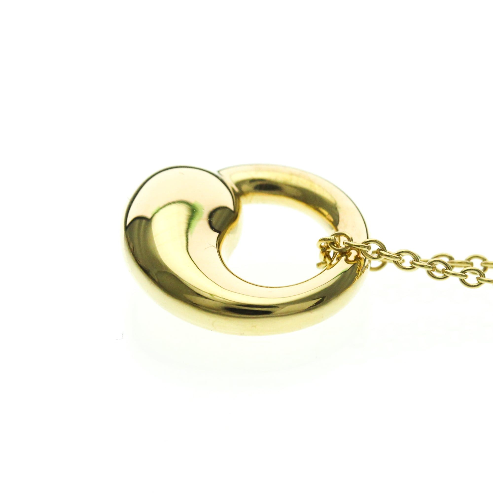 Tiffany & Co. Tiffany Eternal Circle Necklace Yellow Gold (18K) No Stone Men,Women Fashion Pendant Necklace (Gold) Size ONE SIZE - 3 Thumbnail
