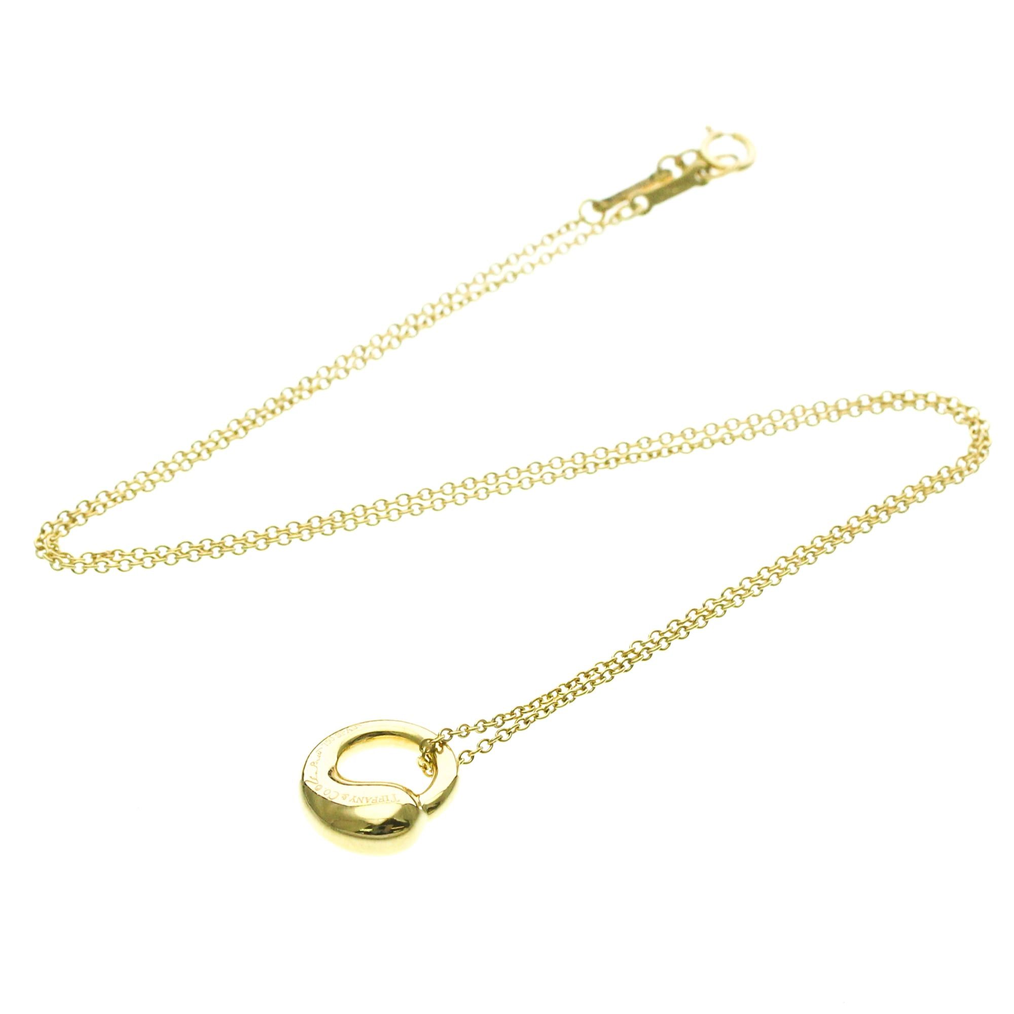 Tiffany & Co. Tiffany Eternal Circle Necklace Yellow Gold (18K) No Stone Men,Women Fashion Pendant Necklace (Gold) Size ONE SIZE - 15 Thumbnail