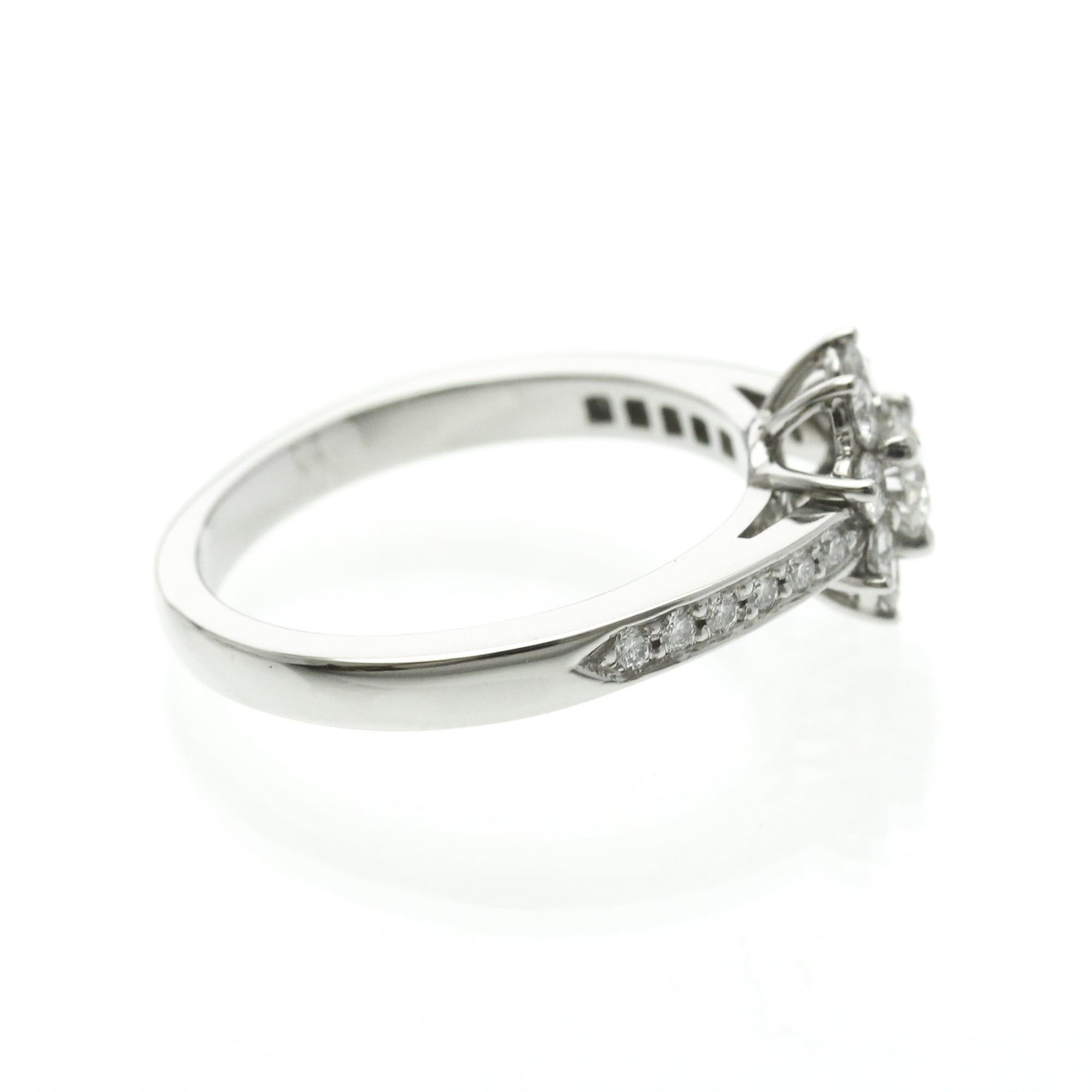 Tiffany & Co. Tiffany Flora Diamond Ring Platinum Fashion Diamond Band Ring Silver Size ONE SIZE - 4 Thumbnail