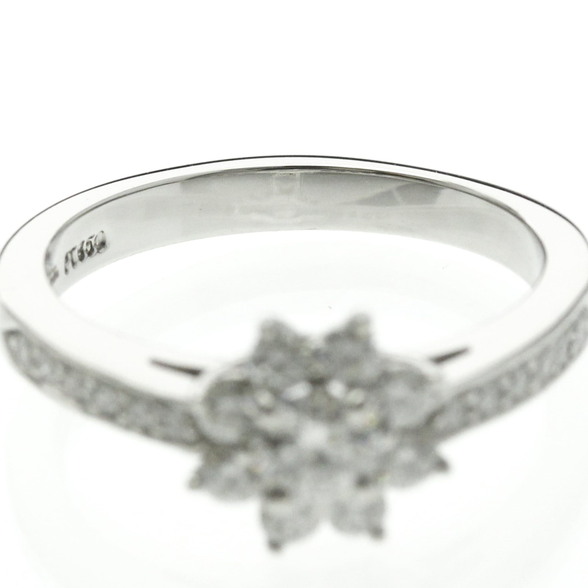 Tiffany & Co. Tiffany Flora Diamond Ring Platinum Fashion Diamond Band Ring Silver Size ONE SIZE - 5 Thumbnail