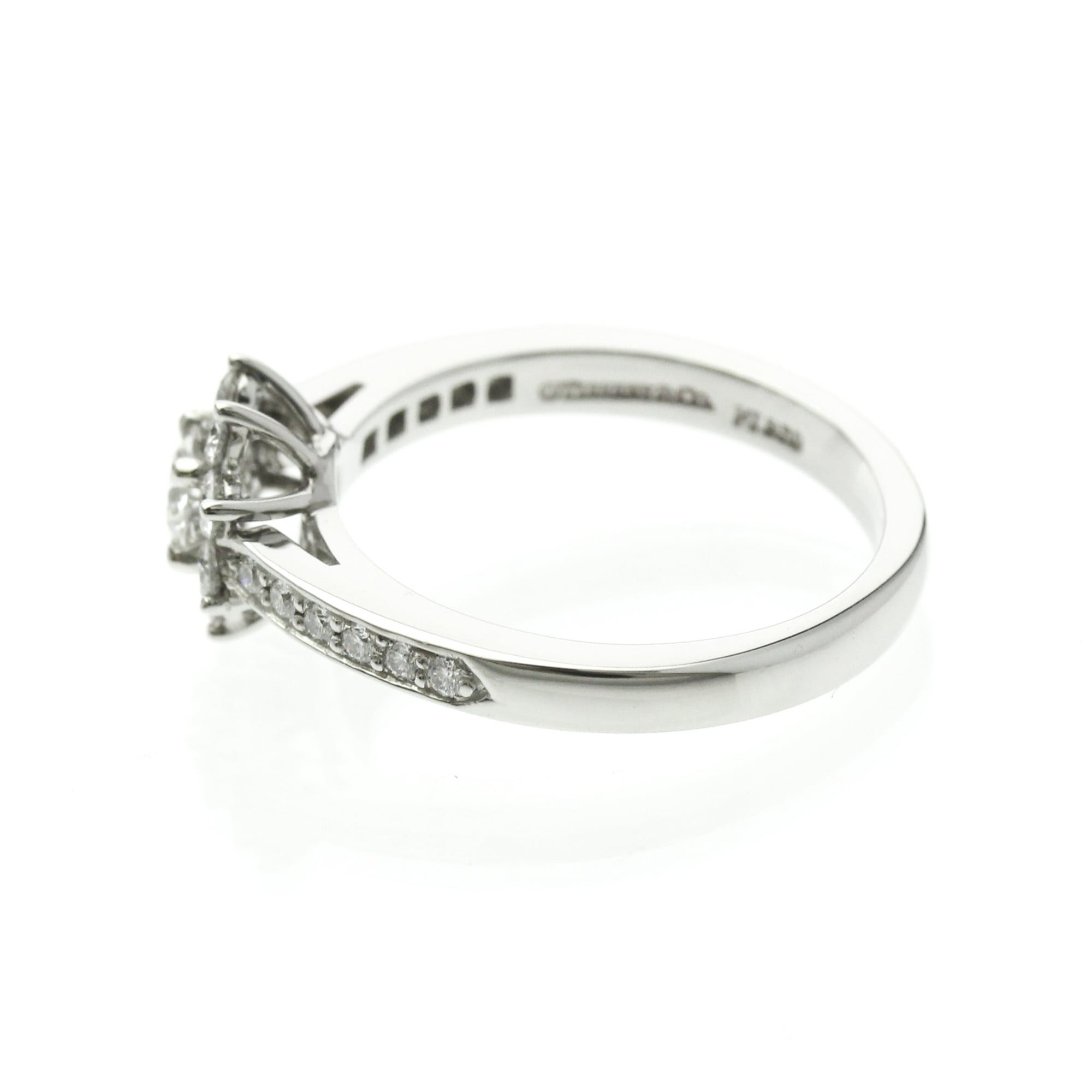 Tiffany & Co. Tiffany Flora Diamond Ring Platinum Fashion Diamond Band Ring Silver Size ONE SIZE - 2 Thumbnail