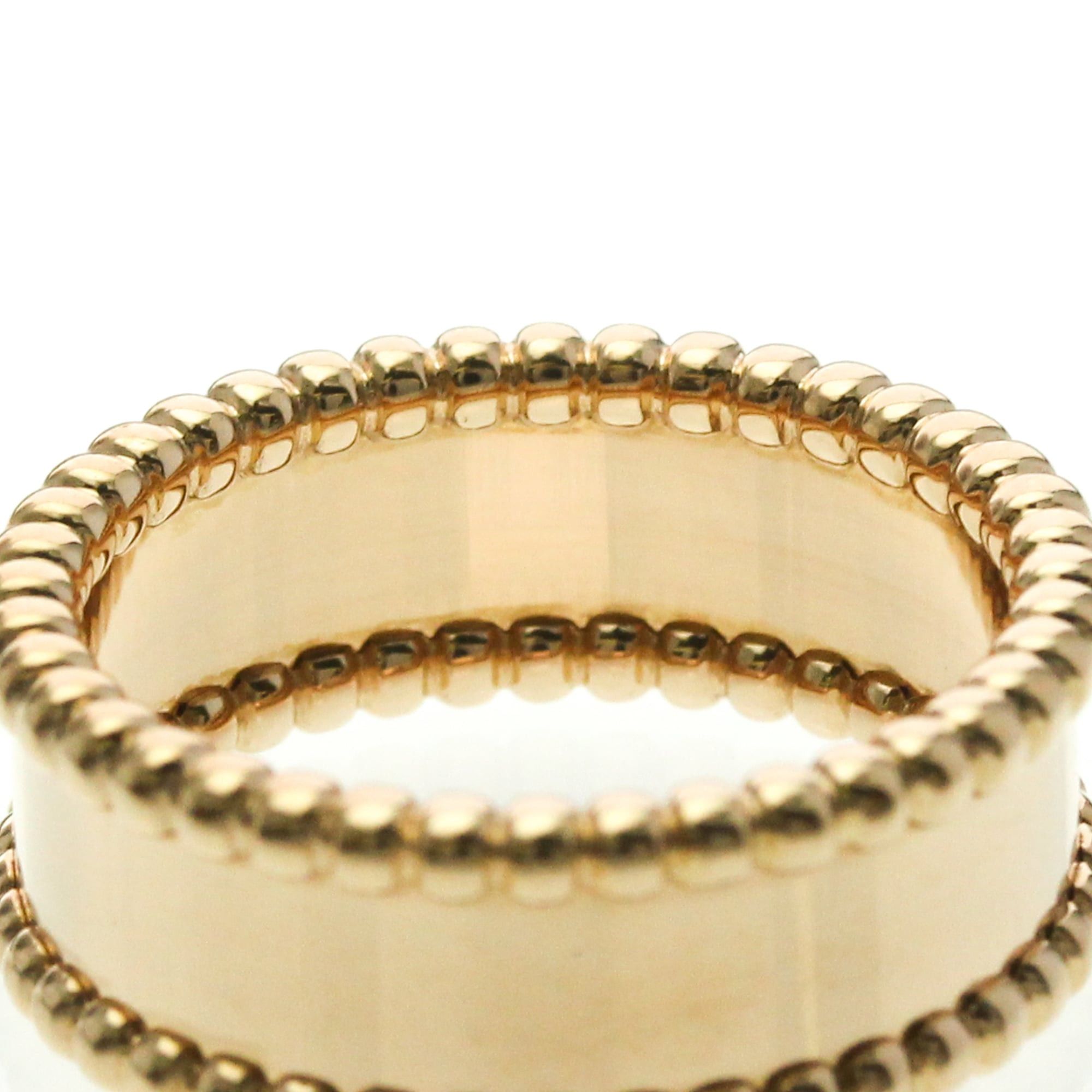Van Cleef & Arpels Van Cleef & Arpels Perle Signature Ring Pink Gold (18K) Fashion No Stone Band Ring Pink Gold Size ONE SIZE - 7 Thumbnail