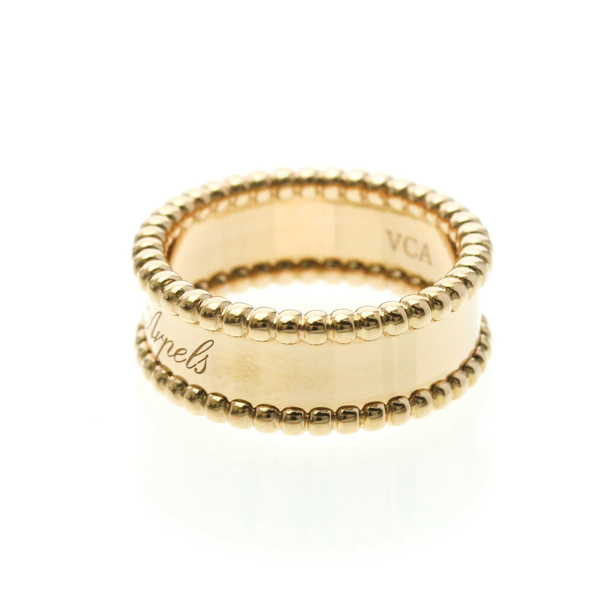 Van Cleef & Arpels Van Cleef & Arpels Perle Signature Ring Pink Gold (18K) Fashion No Stone Band Ring Pink Gold Size ONE SIZE - 2 Thumbnail