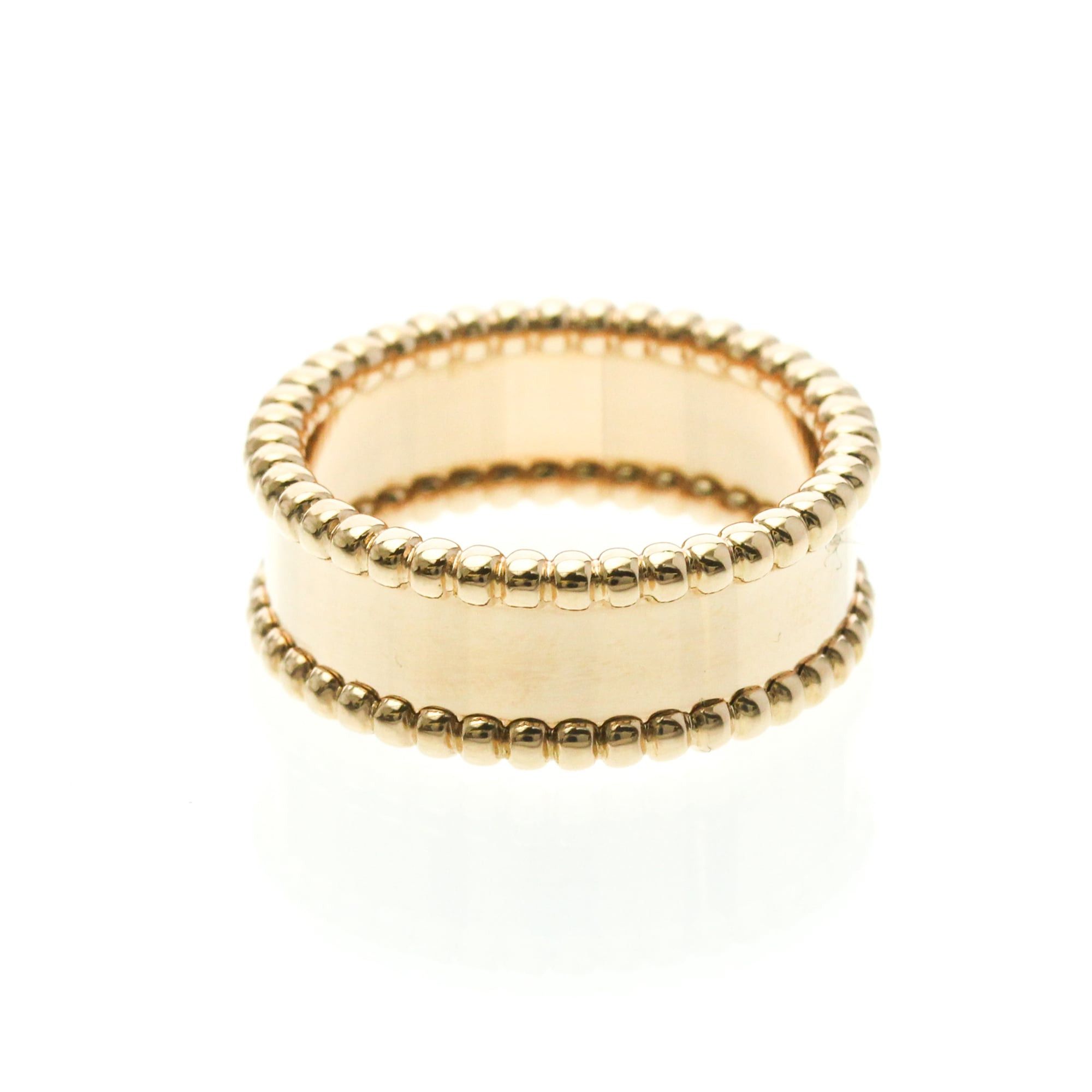 Van Cleef & Arpels Van Cleef & Arpels Perle Signature Ring Pink Gold (18K) Fashion No Stone Band Ring Pink Gold Size ONE SIZE - 3 Thumbnail
