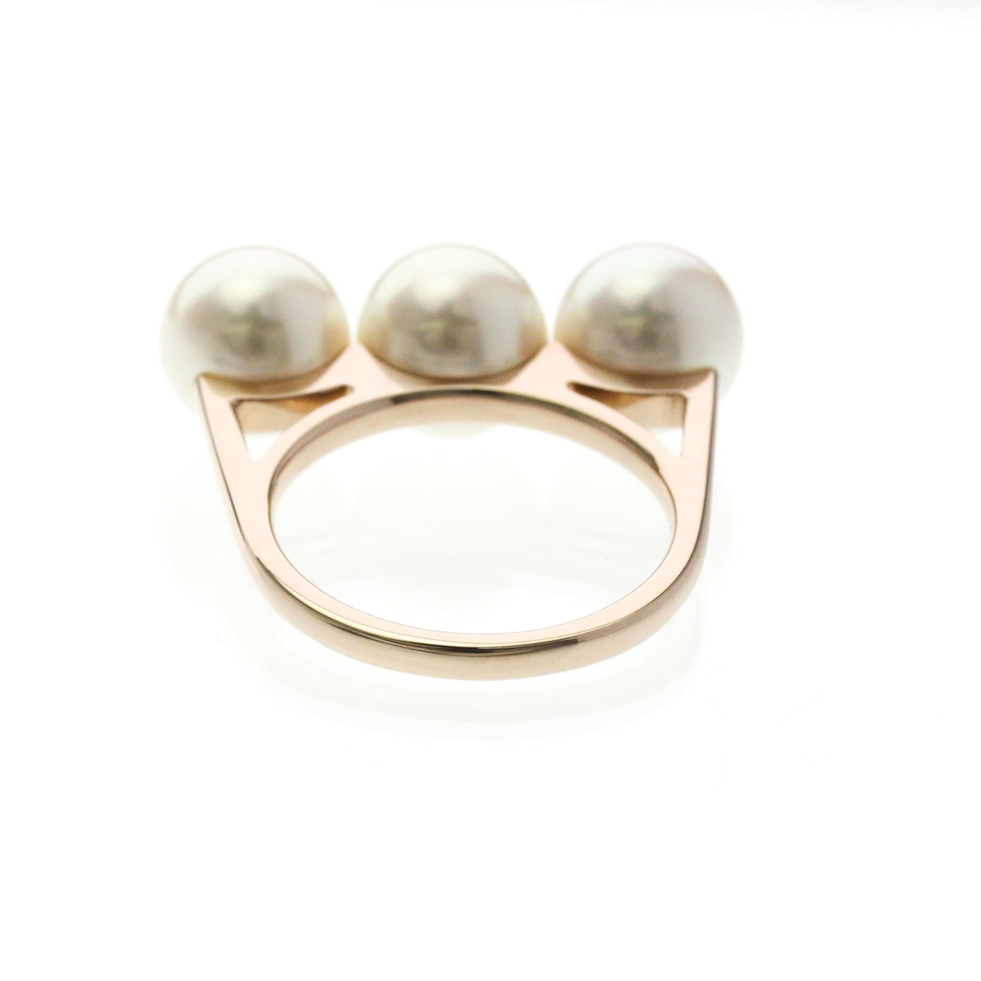 Other Tasaki Balance Neo Ring Pink Gold (18K) Fashion Pearl Band Ring Pink Gold Size ONE SIZE - 3 Thumbnail