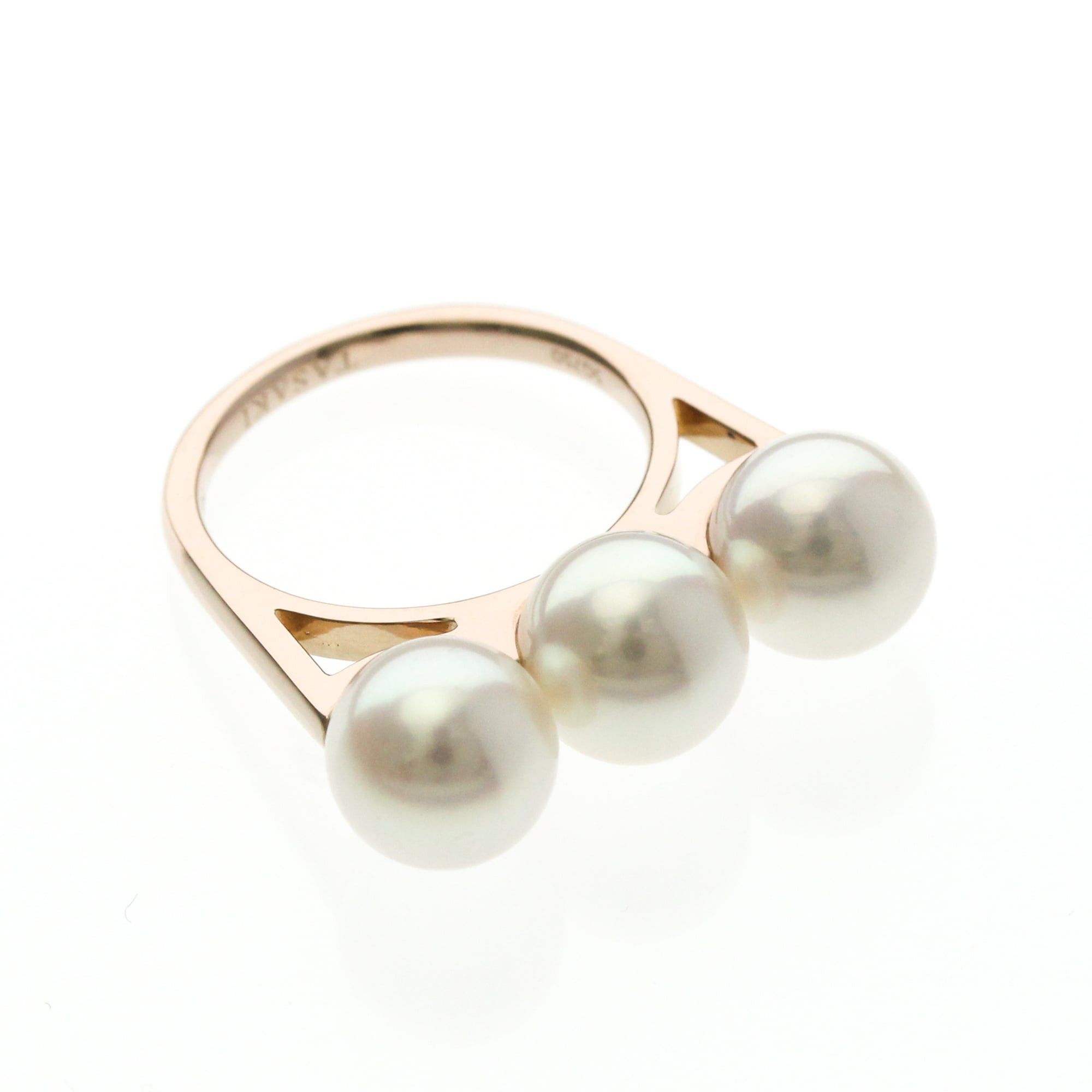 Other Tasaki Balance Neo Ring Pink Gold (18K) Fashion Pearl Band Ring Pink Gold Size ONE SIZE - 10 Thumbnail