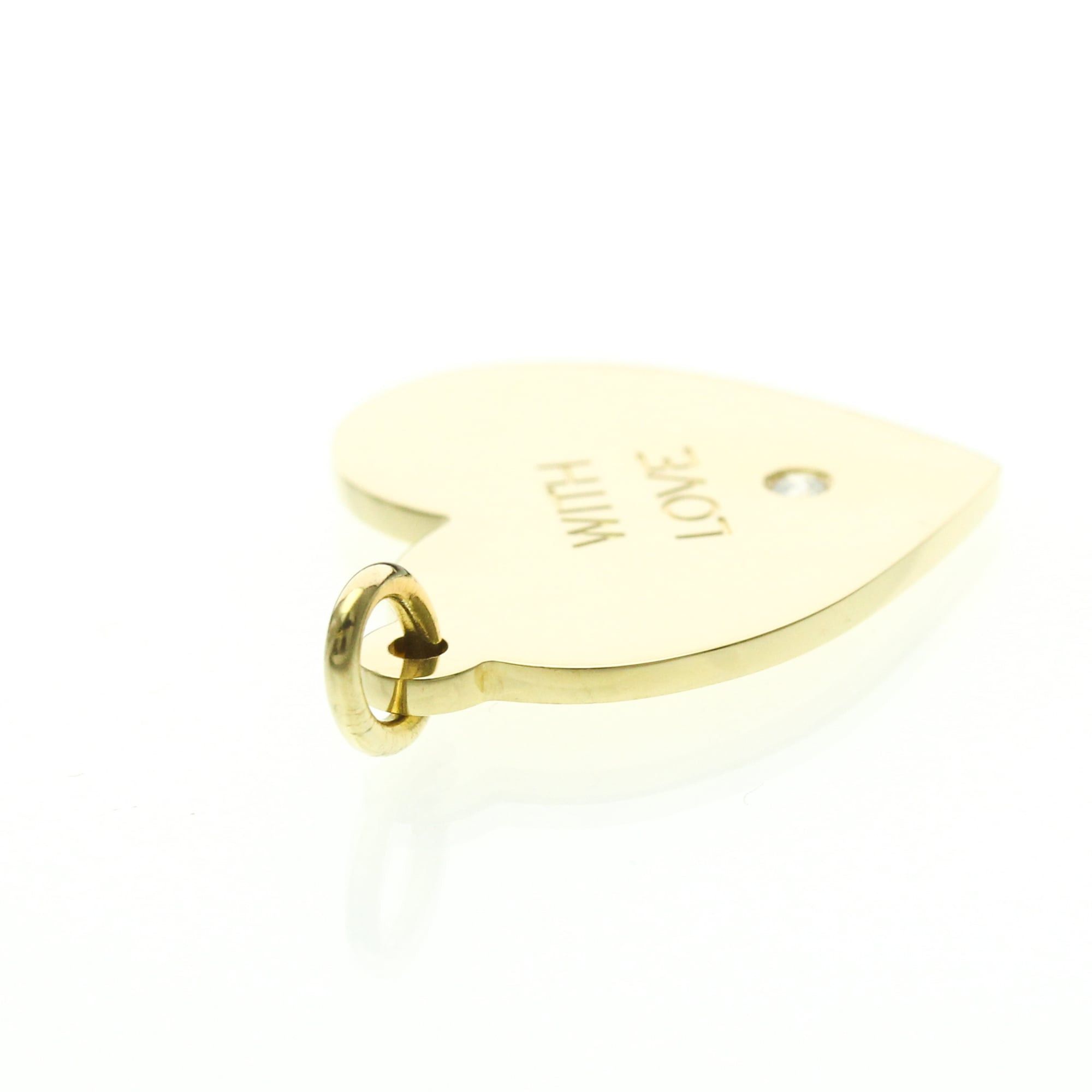 Tiffany & Co. Tiffany Heart Pendant Top With 1 Diamond Yellow Gold (18K) Diamond Men,Women Fashion Pendant Necklace (Gold) Size ONE SIZE - 6 Thumbnail