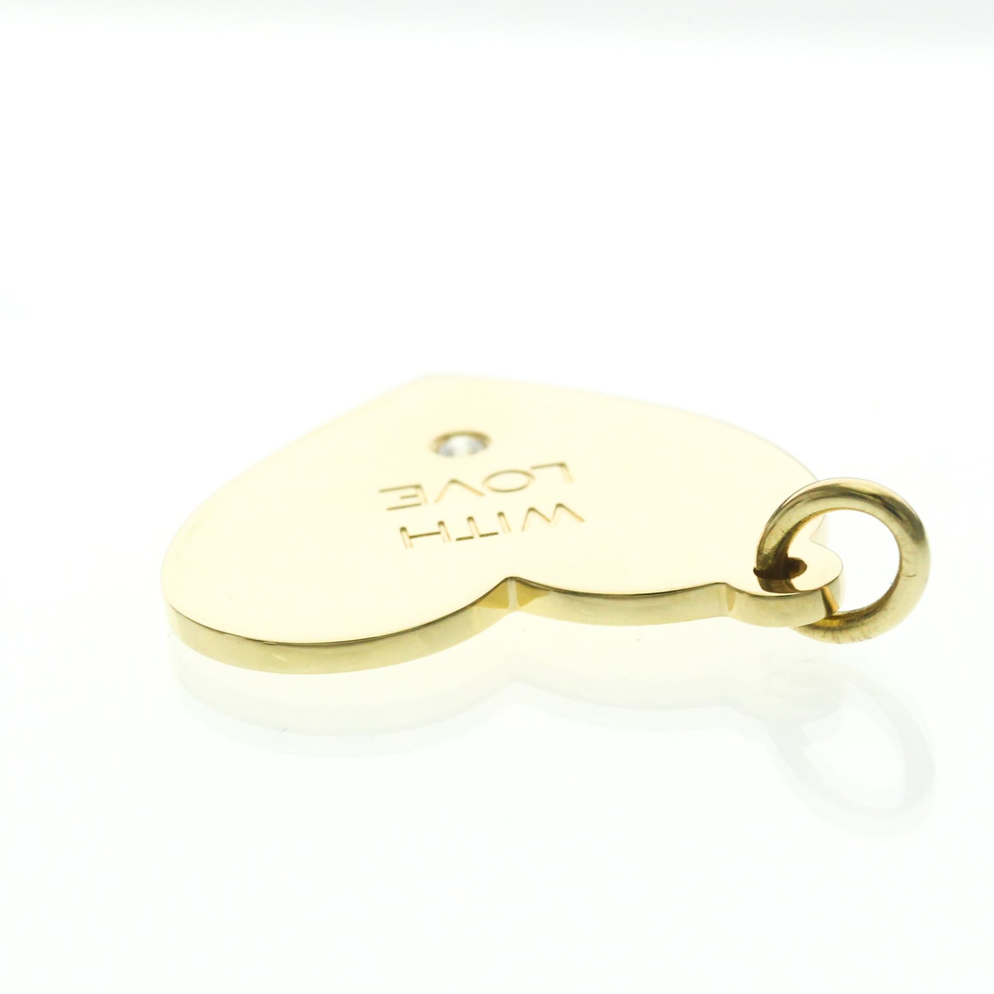 Tiffany & Co. Tiffany Heart Pendant Top With 1 Diamond Yellow Gold (18K) Diamond Men,Women Fashion Pendant Necklace (Gold) Size ONE SIZE - 5 Thumbnail