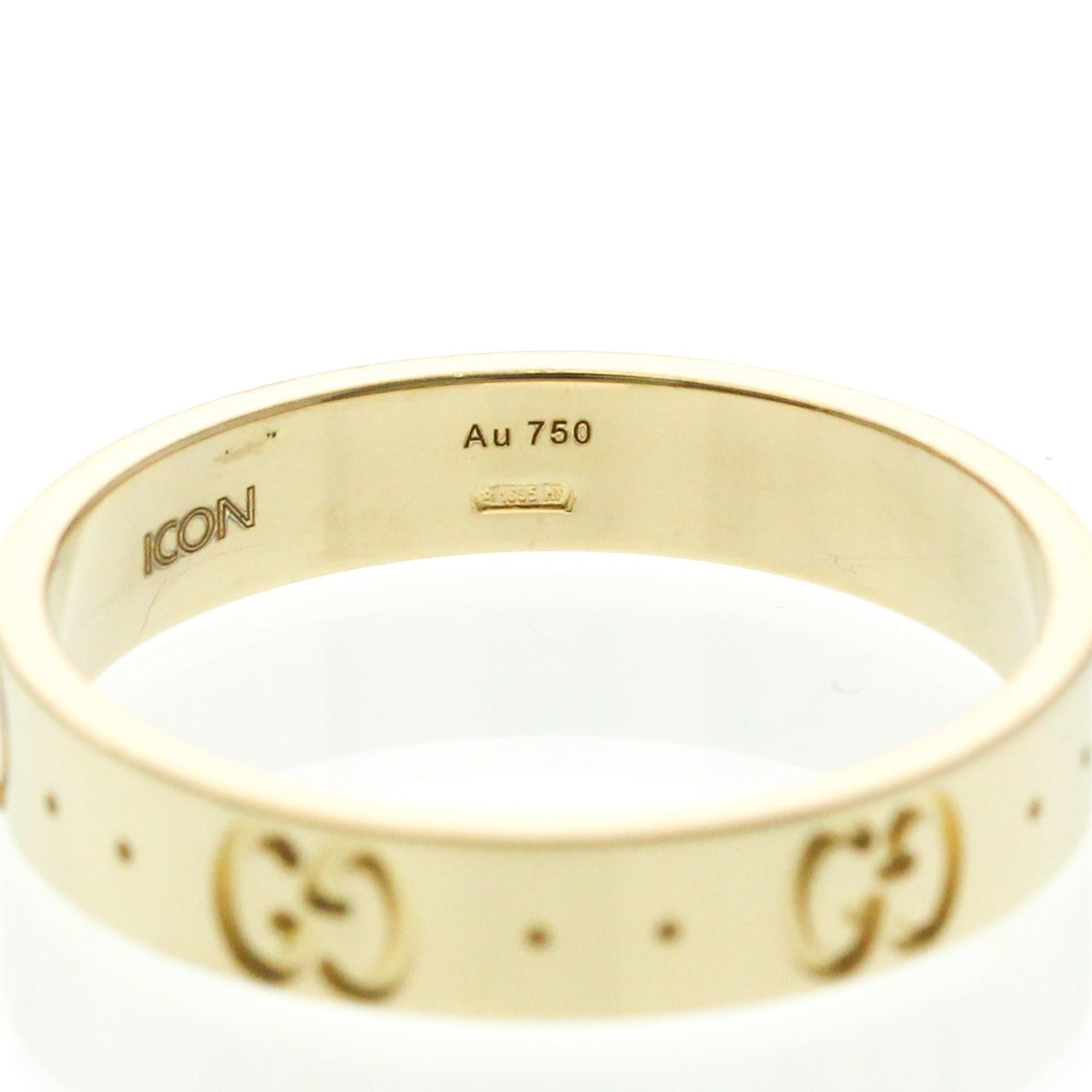 Gucci Gucci Icon Yellow Gold (18K) Fashion No Stone Band Ring Gold Size ONE SIZE - 6 Thumbnail