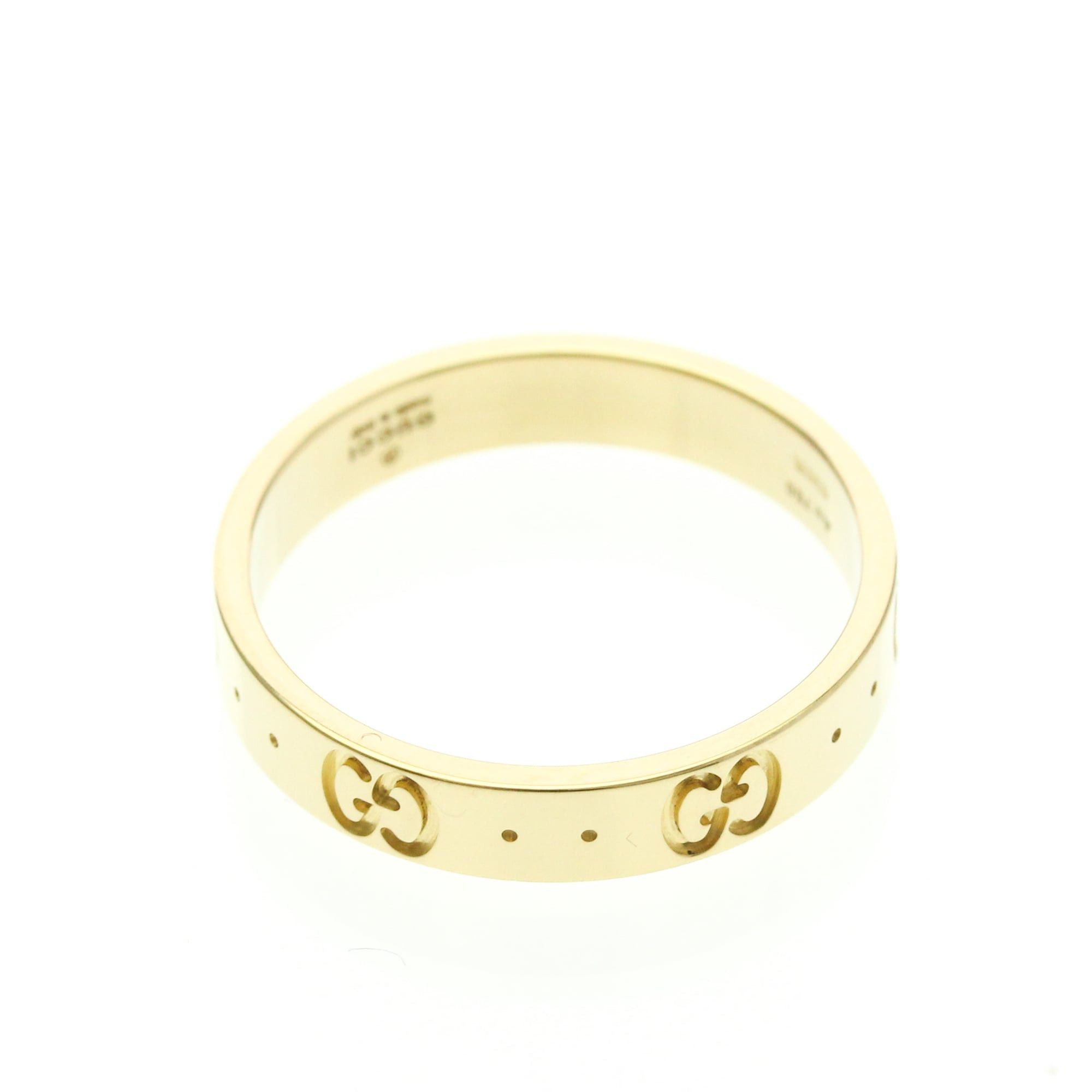 Gucci Gucci Icon Yellow Gold (18K) Fashion No Stone Band Ring Gold Size ONE SIZE - 9 Thumbnail