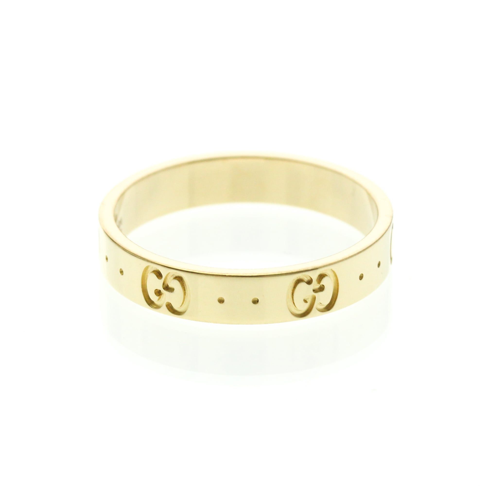 Gucci Gucci Icon Yellow Gold (18K) Fashion No Stone Band Ring Gold Size ONE SIZE - 4 Thumbnail