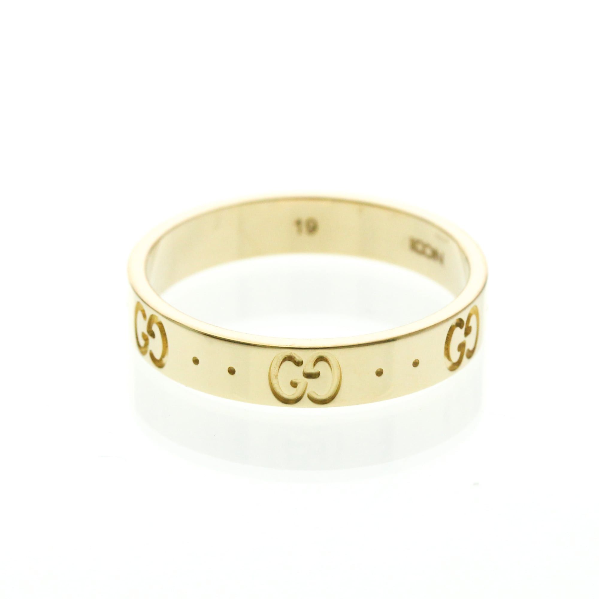 Gucci Gucci Icon Yellow Gold (18K) Fashion No Stone Band Ring Gold Size ONE SIZE - 3 Thumbnail