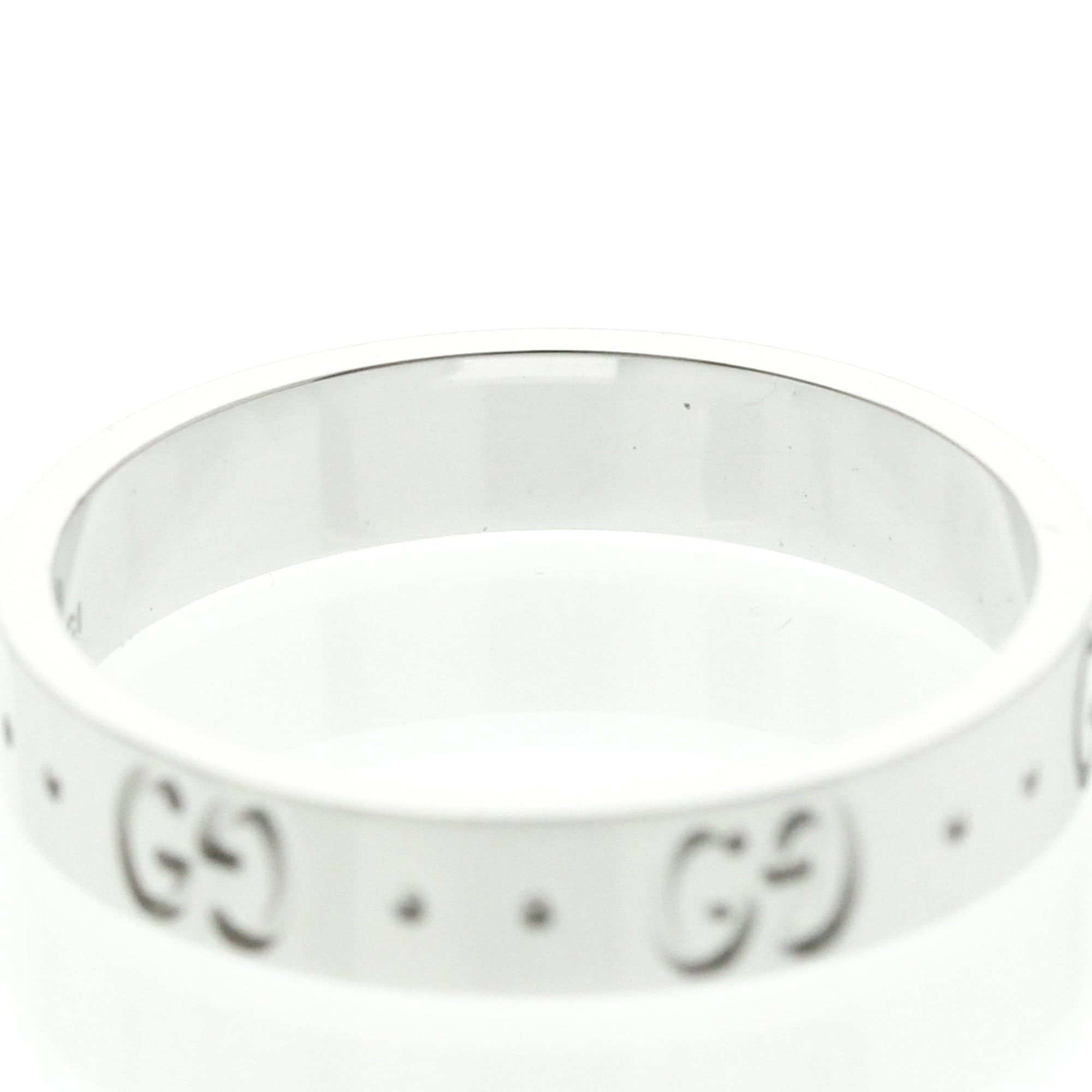 Gucci Gucci Icon White Gold (18K) Fashion No Stone Band Ring Silver Size ONE SIZE - 8 Thumbnail