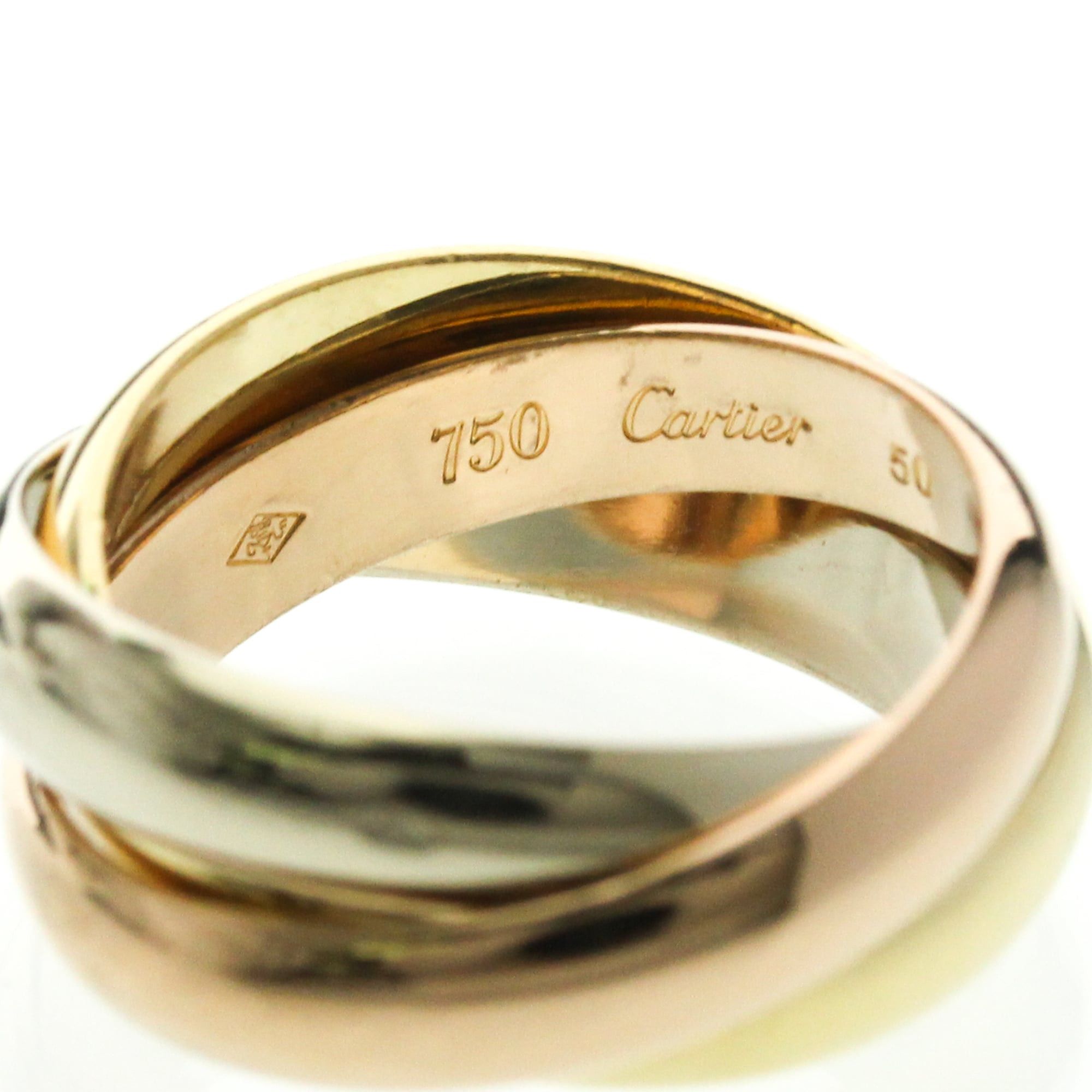 Cartier Cartier Trinity Yellow Gold (18K),Pink Gold (18K),White Gold (18K) Fashion No Stone Band Ring Gold Size ONE SIZE - 5 Thumbnail