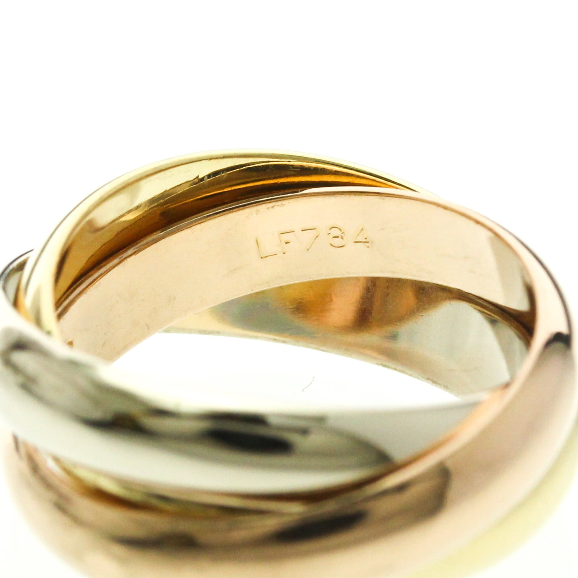 Cartier Cartier Trinity Yellow Gold (18K),Pink Gold (18K),White Gold (18K) Fashion No Stone Band Ring Gold Size ONE SIZE - 8 Thumbnail