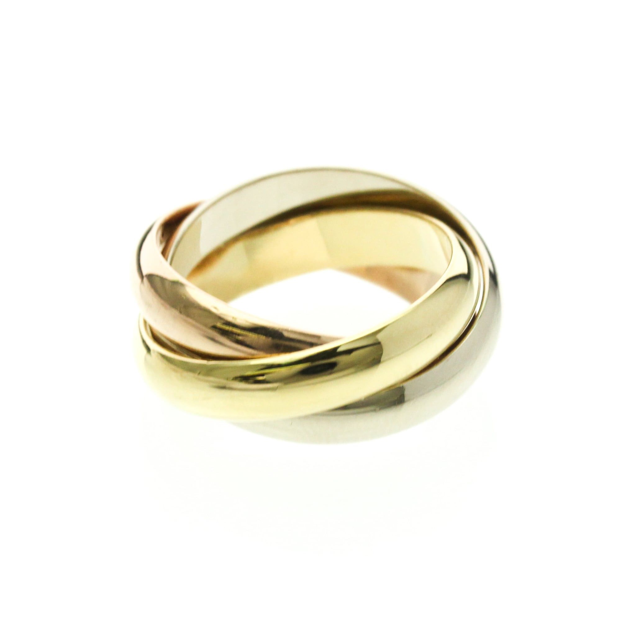 Cartier Cartier Trinity Yellow Gold (18K),Pink Gold (18K),White Gold (18K) Fashion No Stone Band Ring Gold Size ONE SIZE - 2 Thumbnail