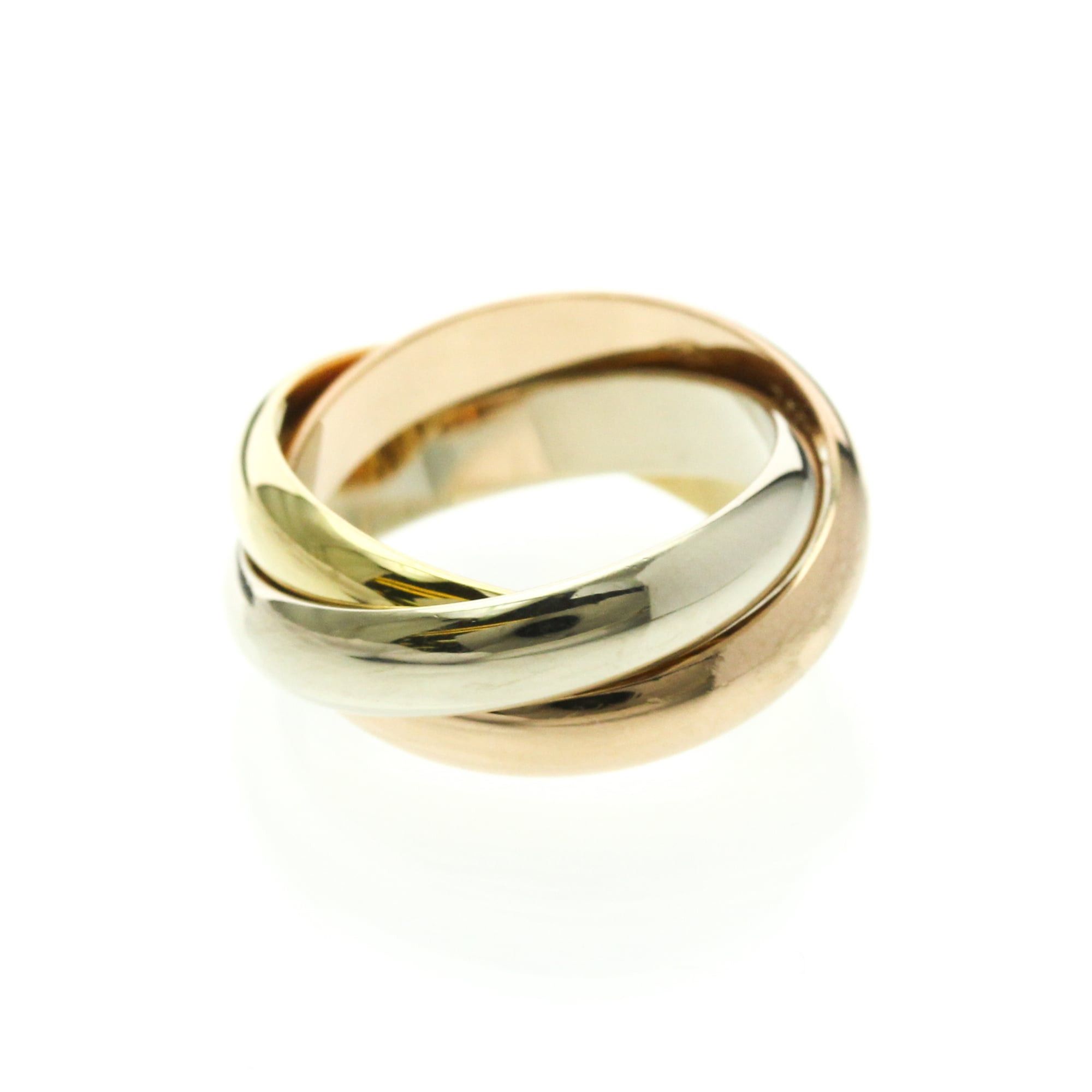 Cartier Cartier Trinity Yellow Gold (18K),Pink Gold (18K),White Gold (18K) Fashion No Stone Band Ring Gold Size ONE SIZE - 3 Thumbnail