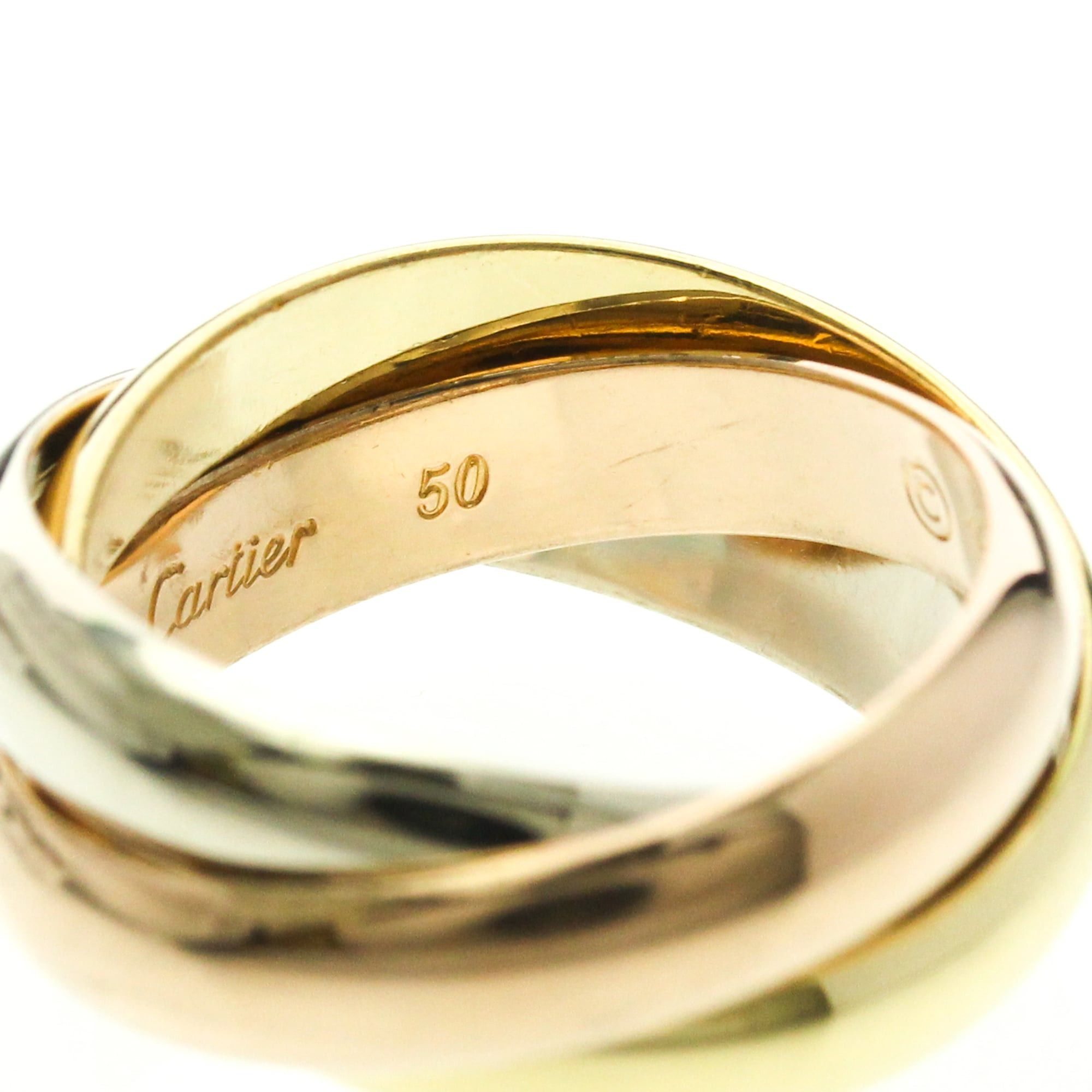 Cartier Cartier Trinity Yellow Gold (18K),Pink Gold (18K),White Gold (18K) Fashion No Stone Band Ring Gold Size ONE SIZE - 6 Thumbnail