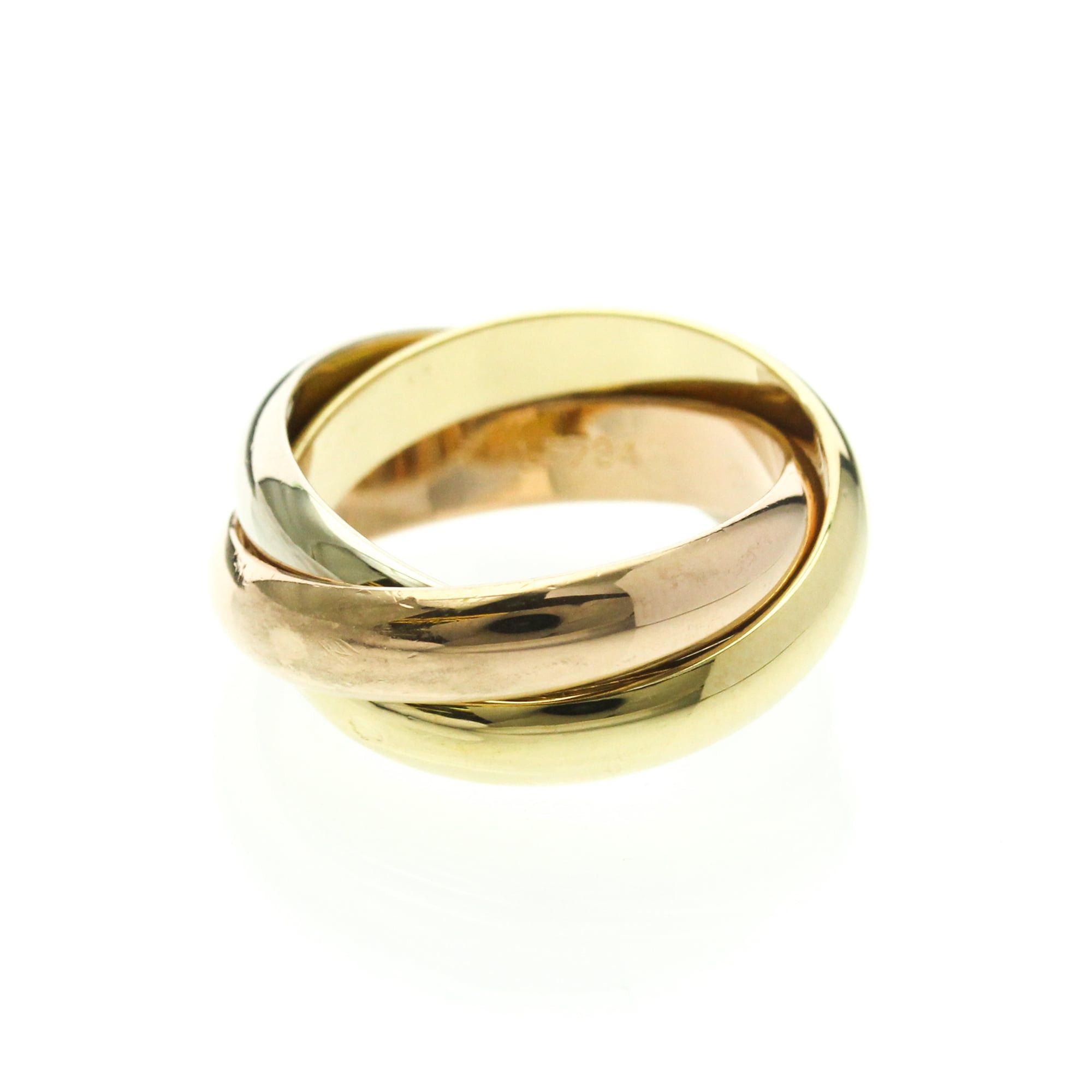 Cartier Cartier Trinity Yellow Gold (18K),Pink Gold (18K),White Gold (18K) Fashion No Stone Band Ring Gold Size ONE SIZE - 4 Thumbnail