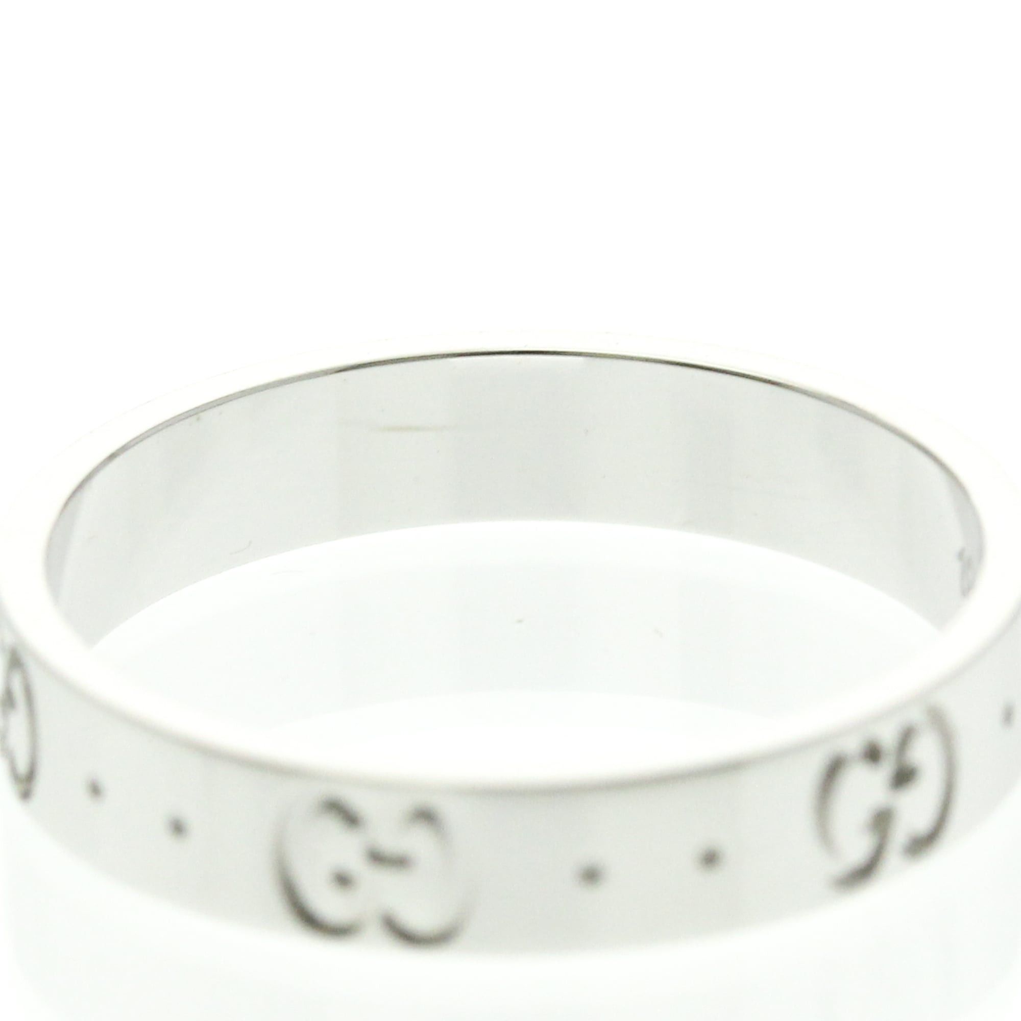 Gucci Gucci Icon White Gold (18K) Fashion No Stone Band Ring Silver Size ONE SIZE - 8 Thumbnail