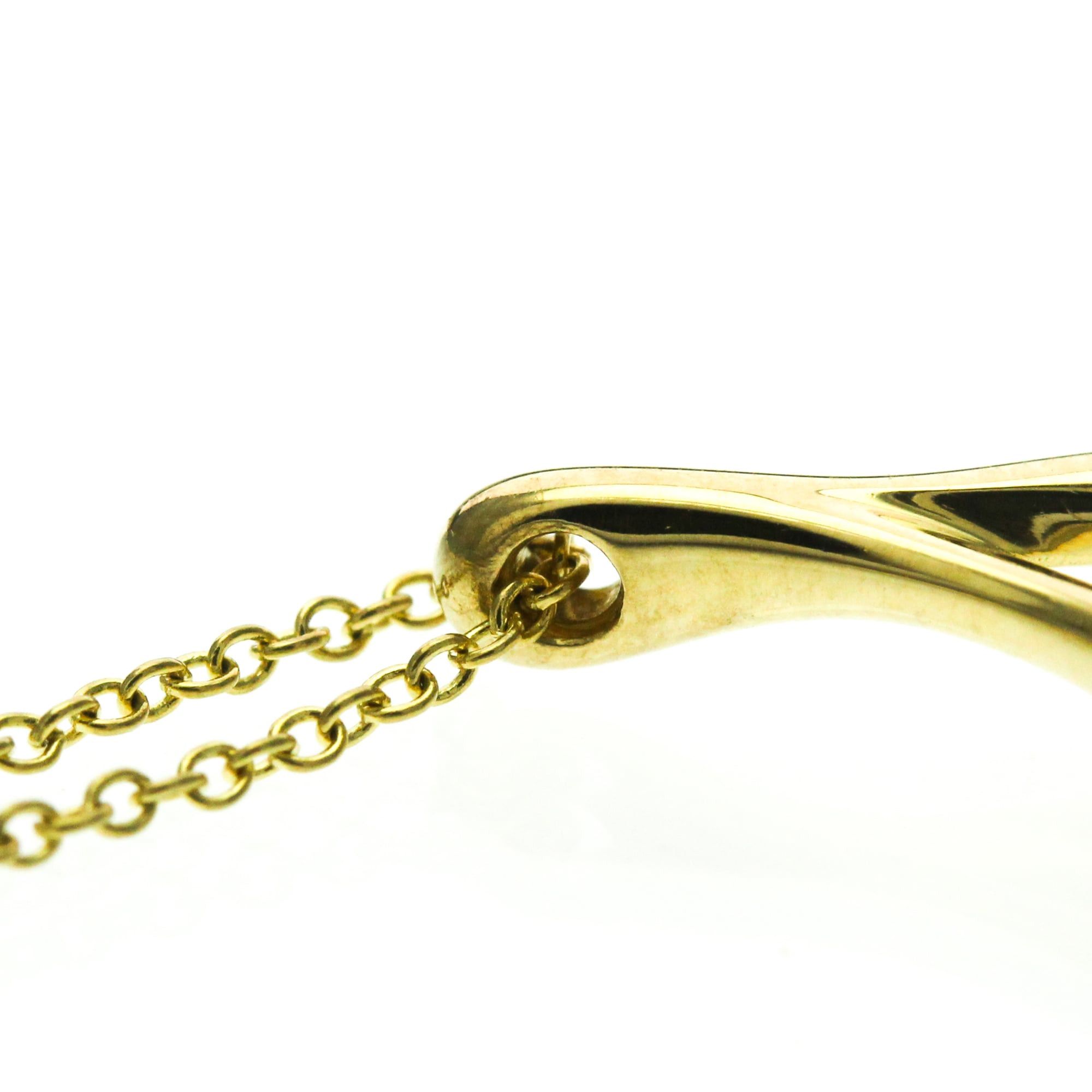 Tiffany & Co. Tiffany Open Teardrop Necklace Yellow Gold (18K) No Stone Women,Men Fashion Pendant Necklace (Gold) Size ONE SIZE - 8 Thumbnail