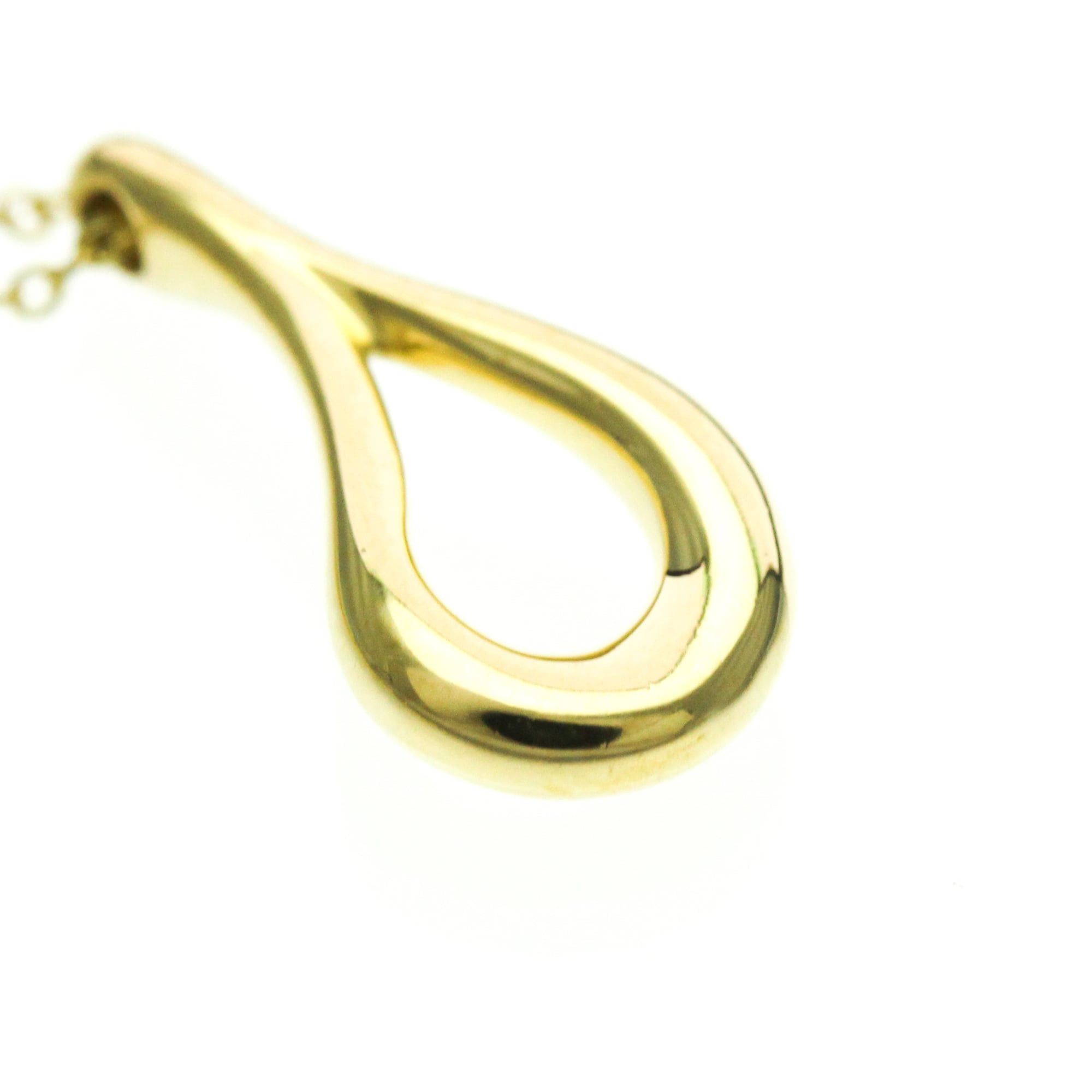 Tiffany & Co. Tiffany Open Teardrop Necklace Yellow Gold (18K) No Stone Women,Men Fashion Pendant Necklace (Gold) Size ONE SIZE - 7 Thumbnail