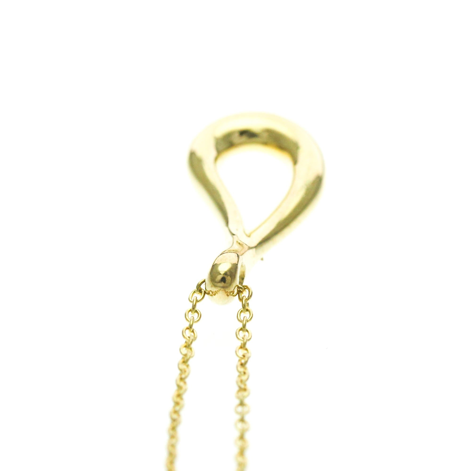 Tiffany & Co. Tiffany Open Teardrop Necklace Yellow Gold (18K) No Stone Women,Men Fashion Pendant Necklace (Gold) Size ONE SIZE - 6 Thumbnail