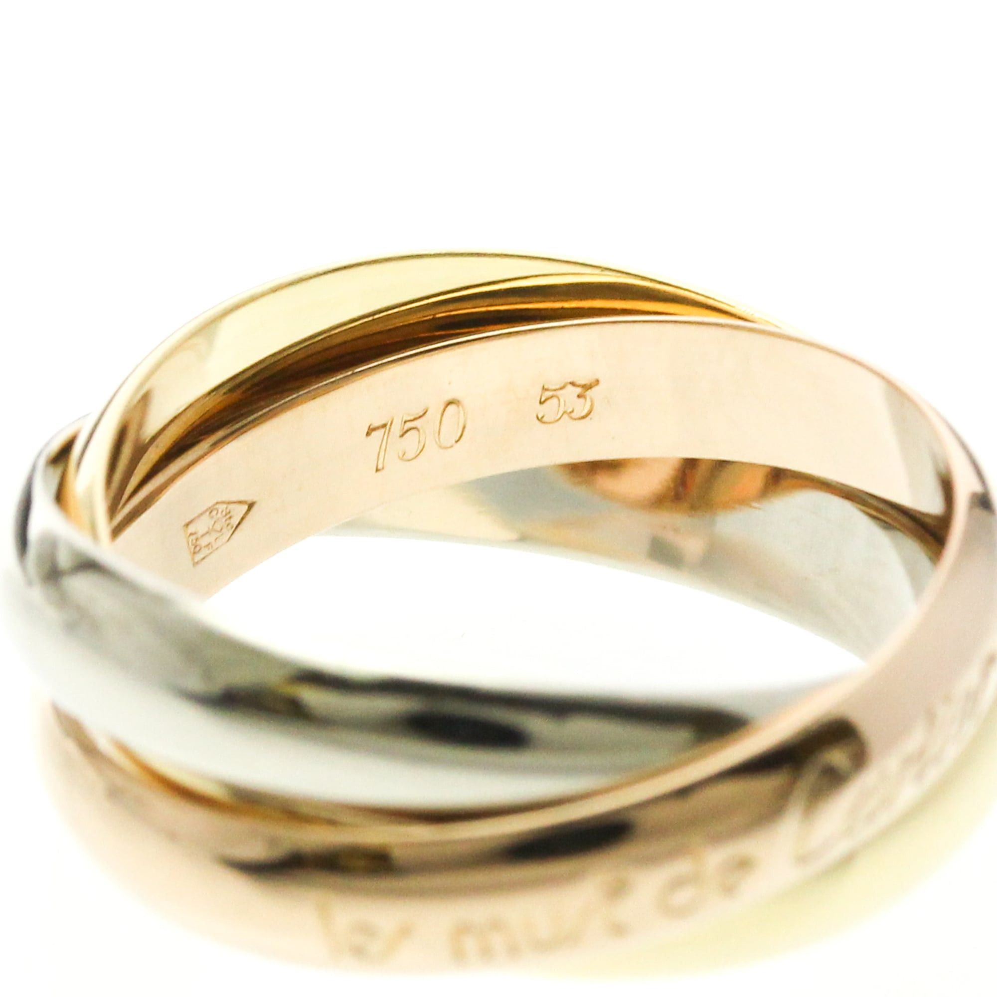 Cartier Cartier Trinity Yellow Gold (18K),Pink Gold (18K),White Gold (18K) Fashion No Stone Band Ring Gold Size ONE SIZE - 7 Thumbnail