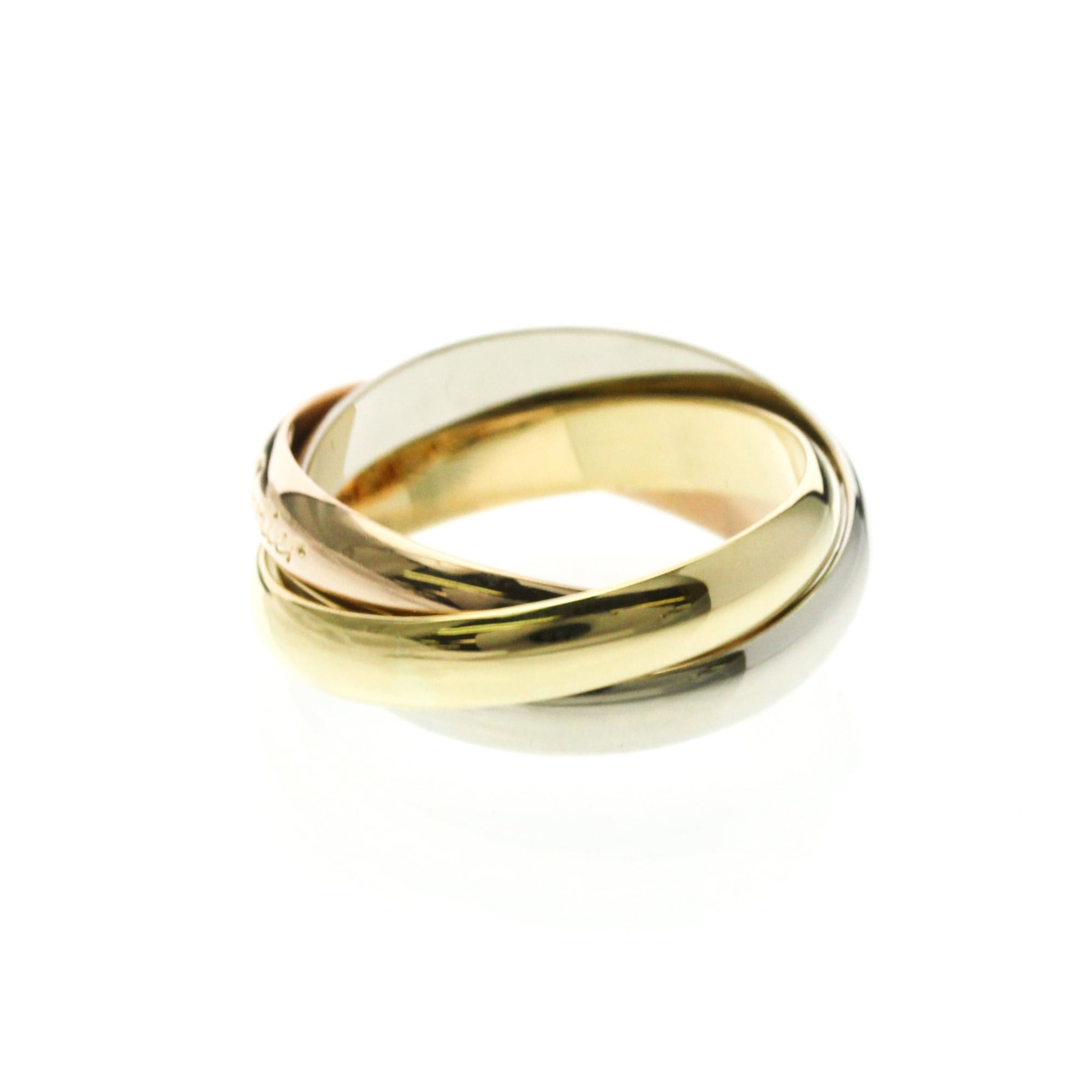 Cartier Cartier Trinity Yellow Gold (18K),Pink Gold (18K),White Gold (18K) Fashion No Stone Band Ring Gold Size ONE SIZE - 2 Thumbnail