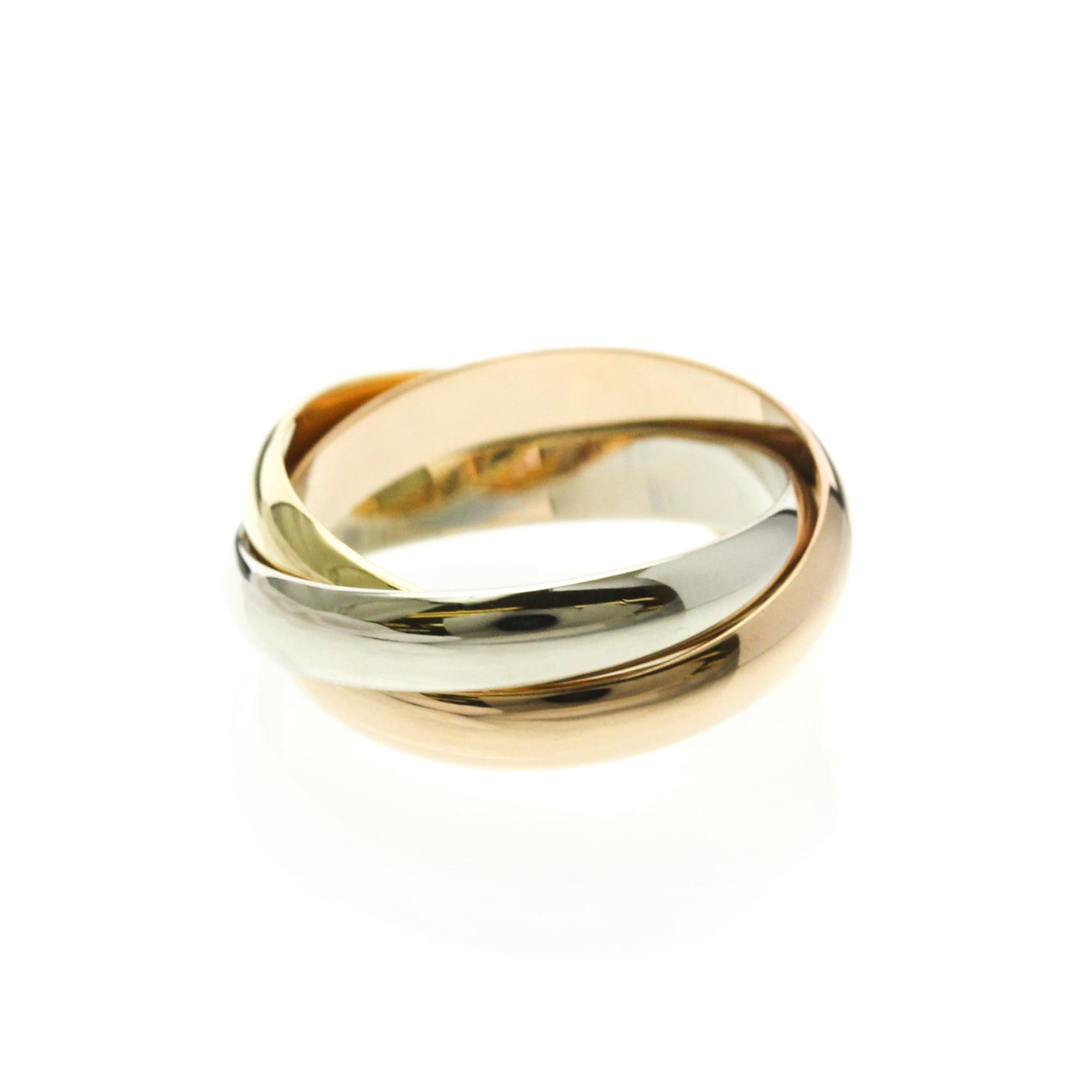 Cartier Cartier Trinity Yellow Gold (18K),Pink Gold (18K),White Gold (18K) Fashion No Stone Band Ring Gold Size ONE SIZE - 3 Thumbnail