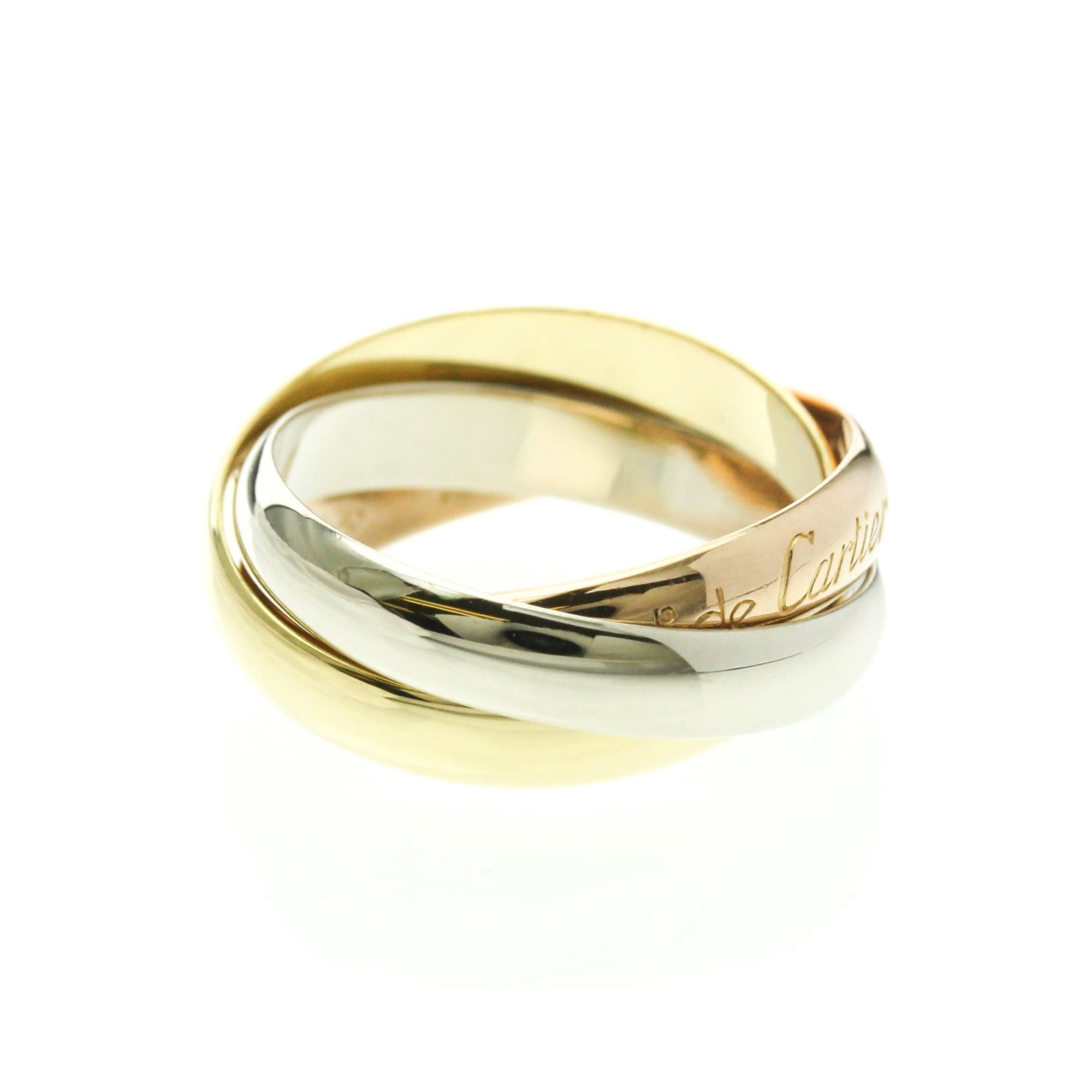 Cartier Cartier Trinity Yellow Gold (18K),Pink Gold (18K),White Gold (18K) Fashion No Stone Band Ring Gold Size ONE SIZE - 4 Thumbnail