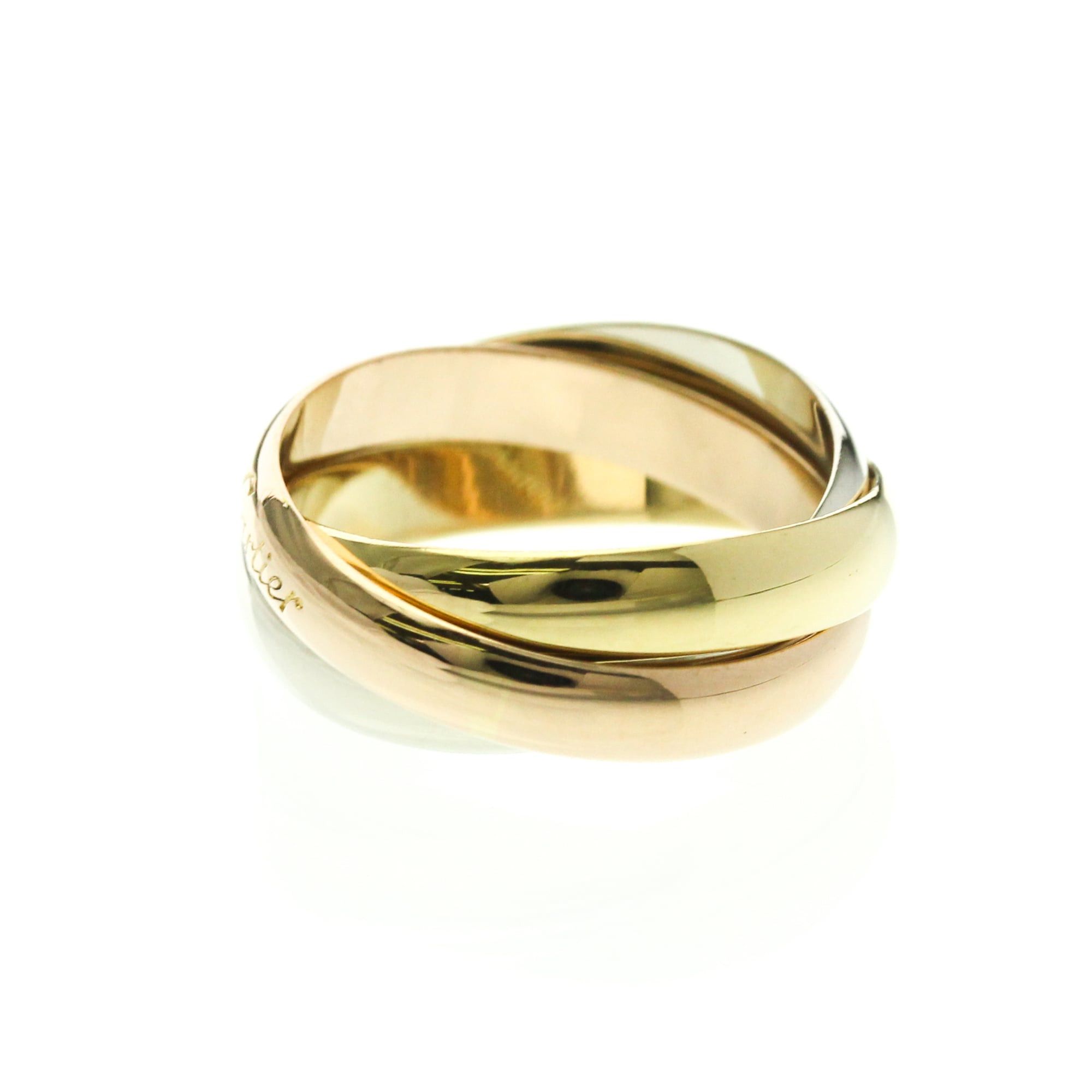Cartier Cartier Trinity Yellow Gold (18K),Pink Gold (18K),White Gold (18K) Fashion No Stone Band Ring Gold Size ONE SIZE - 2 Thumbnail