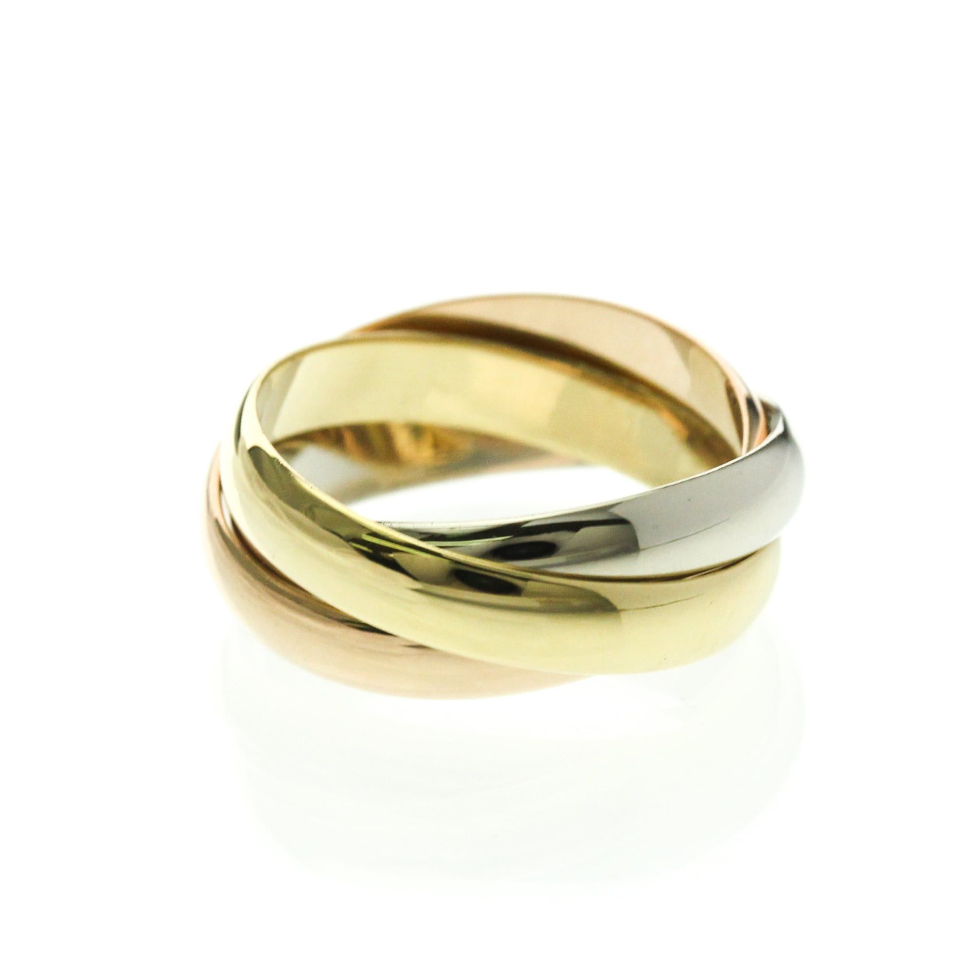 Cartier Cartier Trinity Yellow Gold (18K),Pink Gold (18K),White Gold (18K) Fashion No Stone Band Ring Gold Size ONE SIZE - 3 Thumbnail