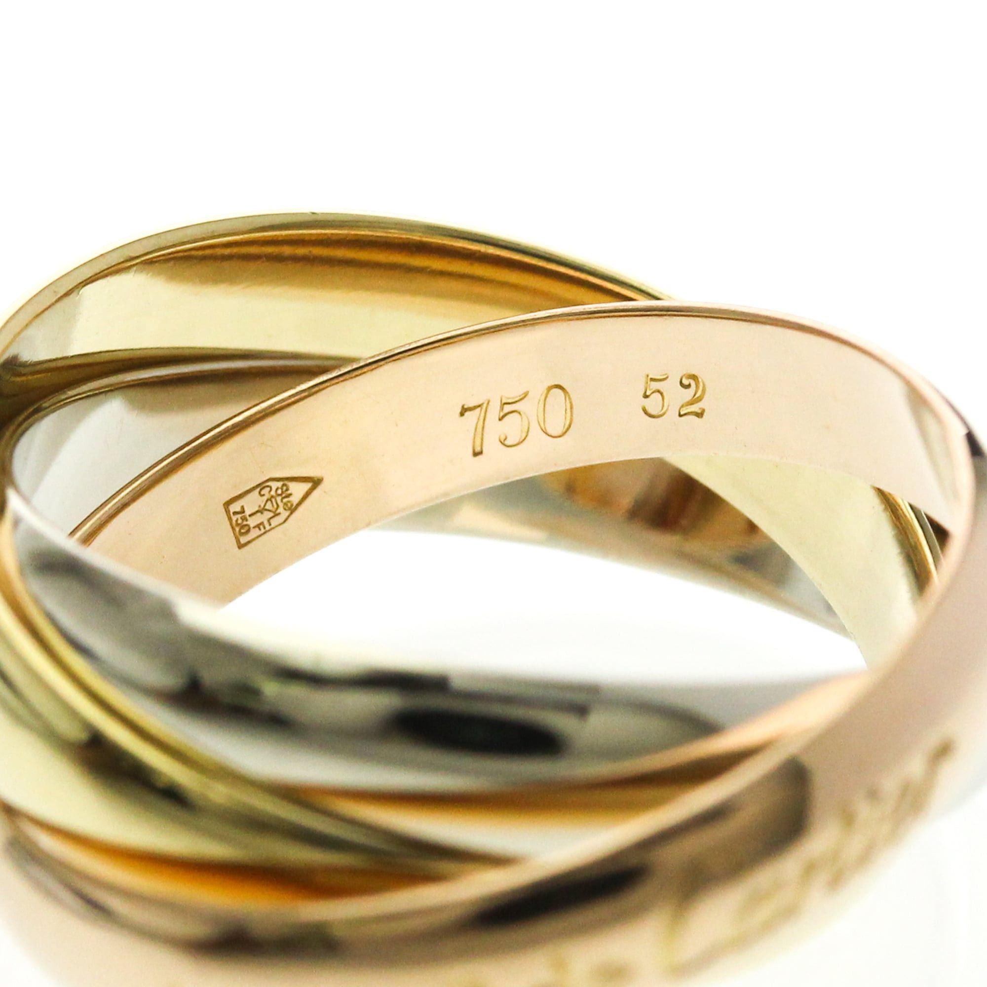 Cartier Cartier Trinity Yellow Gold (18K),Pink Gold (18K),White Gold (18K) Fashion No Stone Band Ring Gold Size ONE SIZE - 7 Thumbnail
