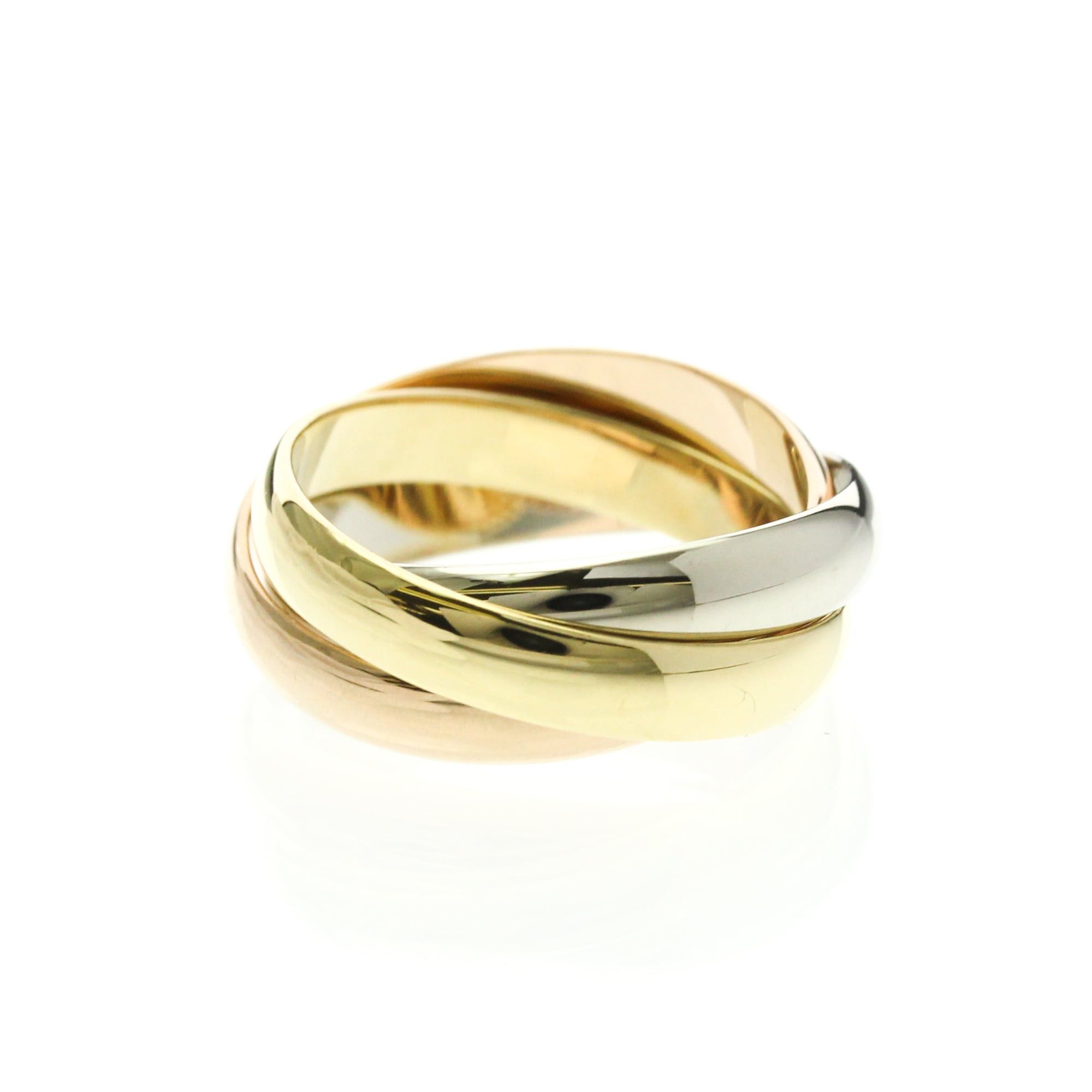Cartier Cartier Trinity Yellow Gold (18K),Pink Gold (18K),White Gold (18K) Fashion No Stone Band Ring Gold Size ONE SIZE - 3 Thumbnail