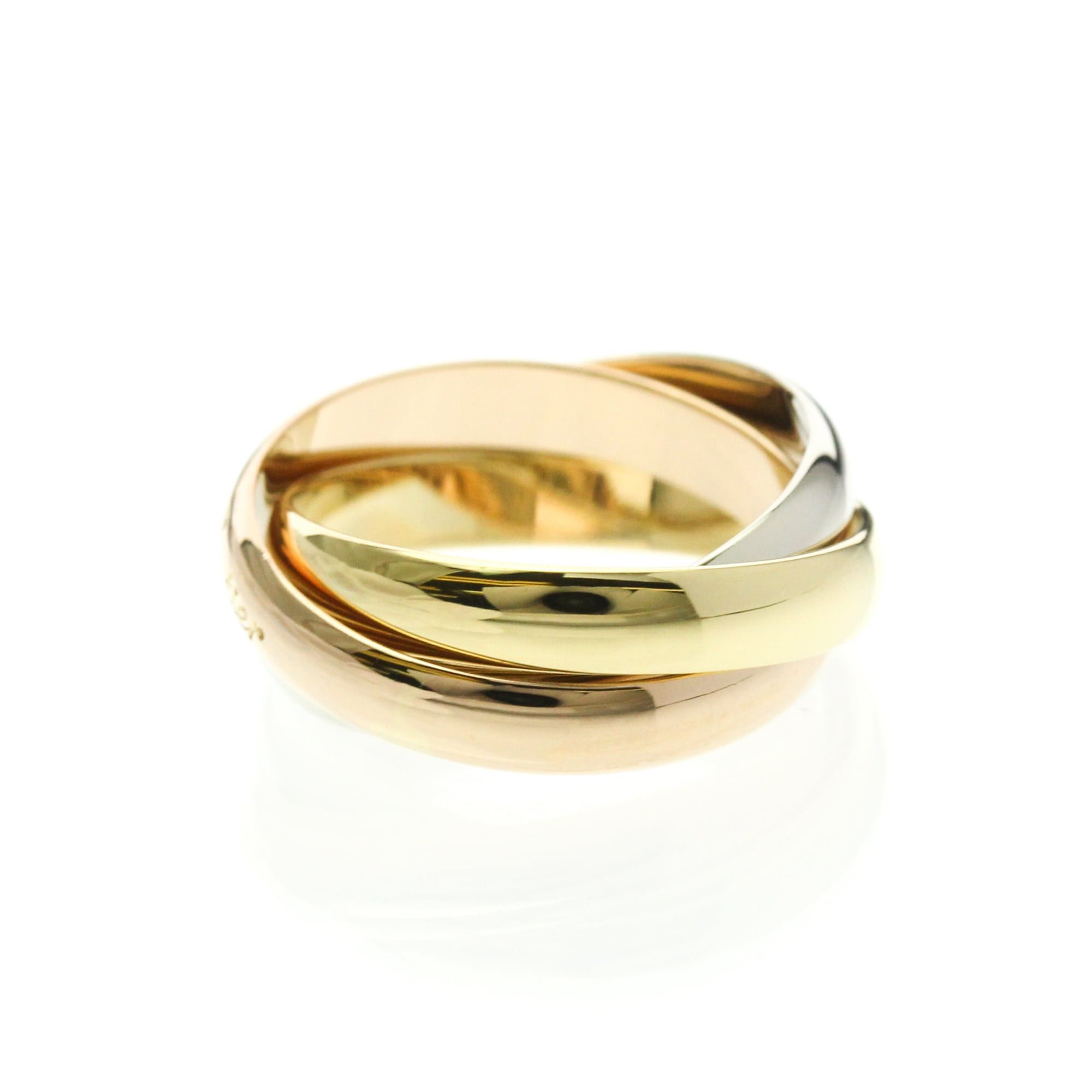 Cartier Cartier Trinity Yellow Gold (18K),Pink Gold (18K),White Gold (18K) Fashion No Stone Band Ring Gold Size ONE SIZE - 2 Thumbnail