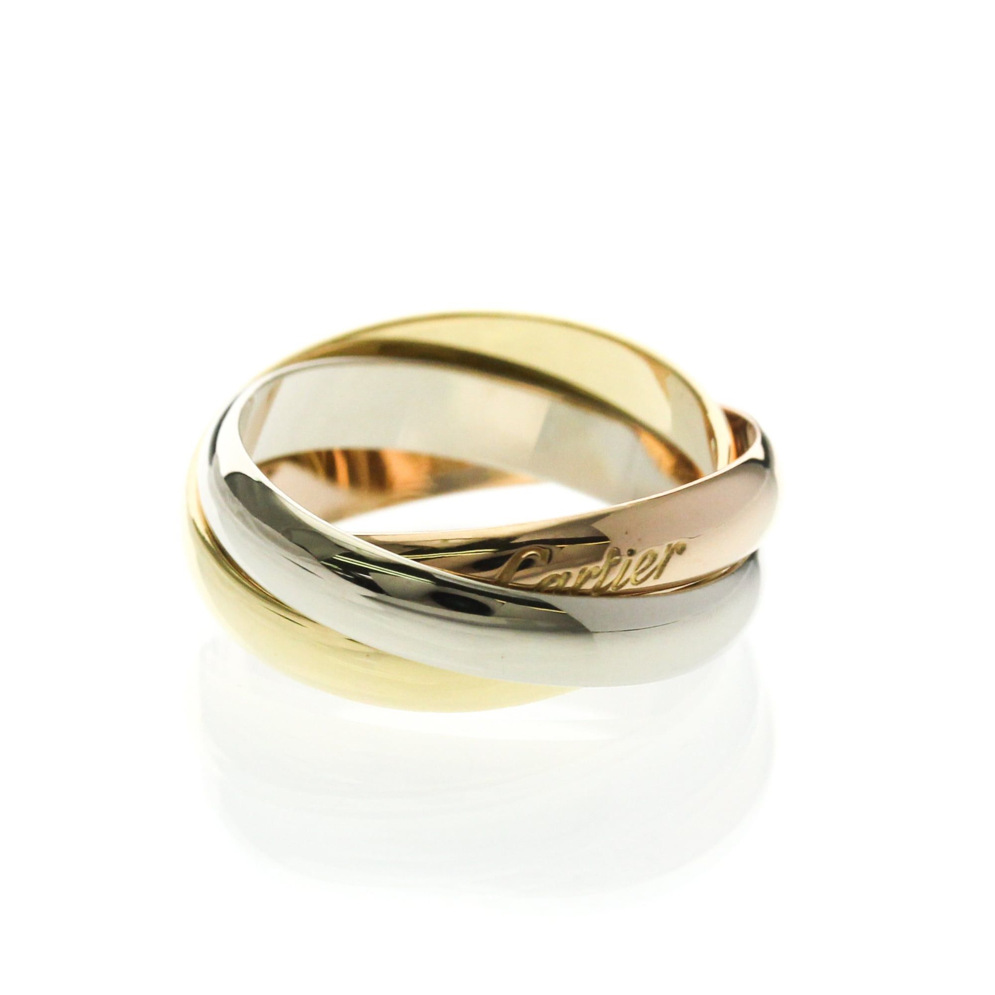 Cartier Cartier Trinity Yellow Gold (18K),Pink Gold (18K),White Gold (18K) Fashion No Stone Band Ring Gold Size ONE SIZE - 4 Thumbnail