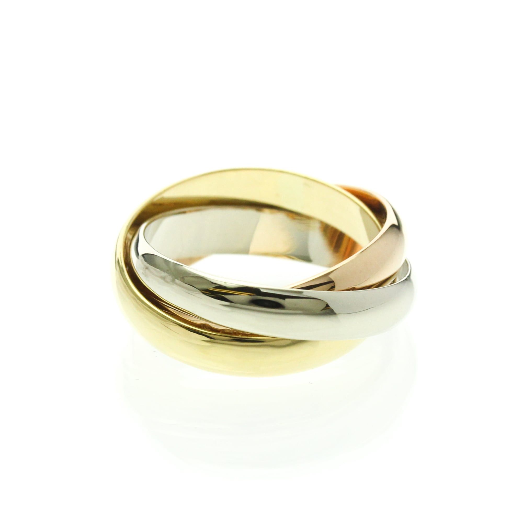 Cartier Cartier Trinity Yellow Gold (18K),Pink Gold (18K),White Gold (18K) Fashion No Stone Band Ring Gold Size ONE SIZE - 4 Thumbnail