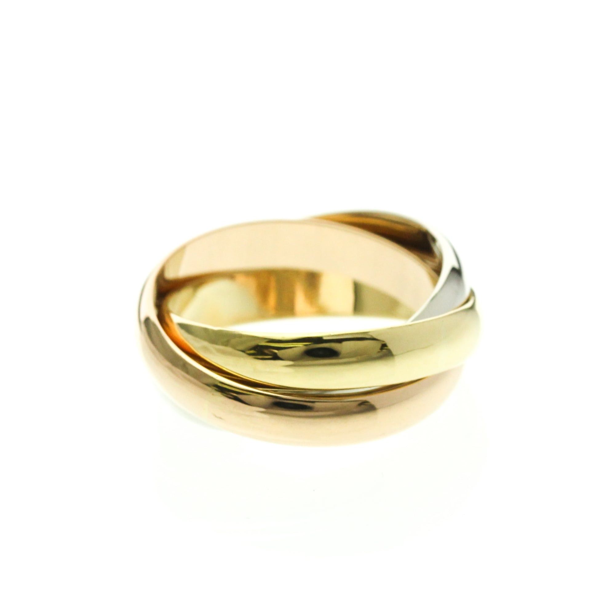 Cartier Cartier Trinity Yellow Gold (18K),Pink Gold (18K),White Gold (18K) Fashion No Stone Band Ring Gold Size ONE SIZE - 2 Thumbnail