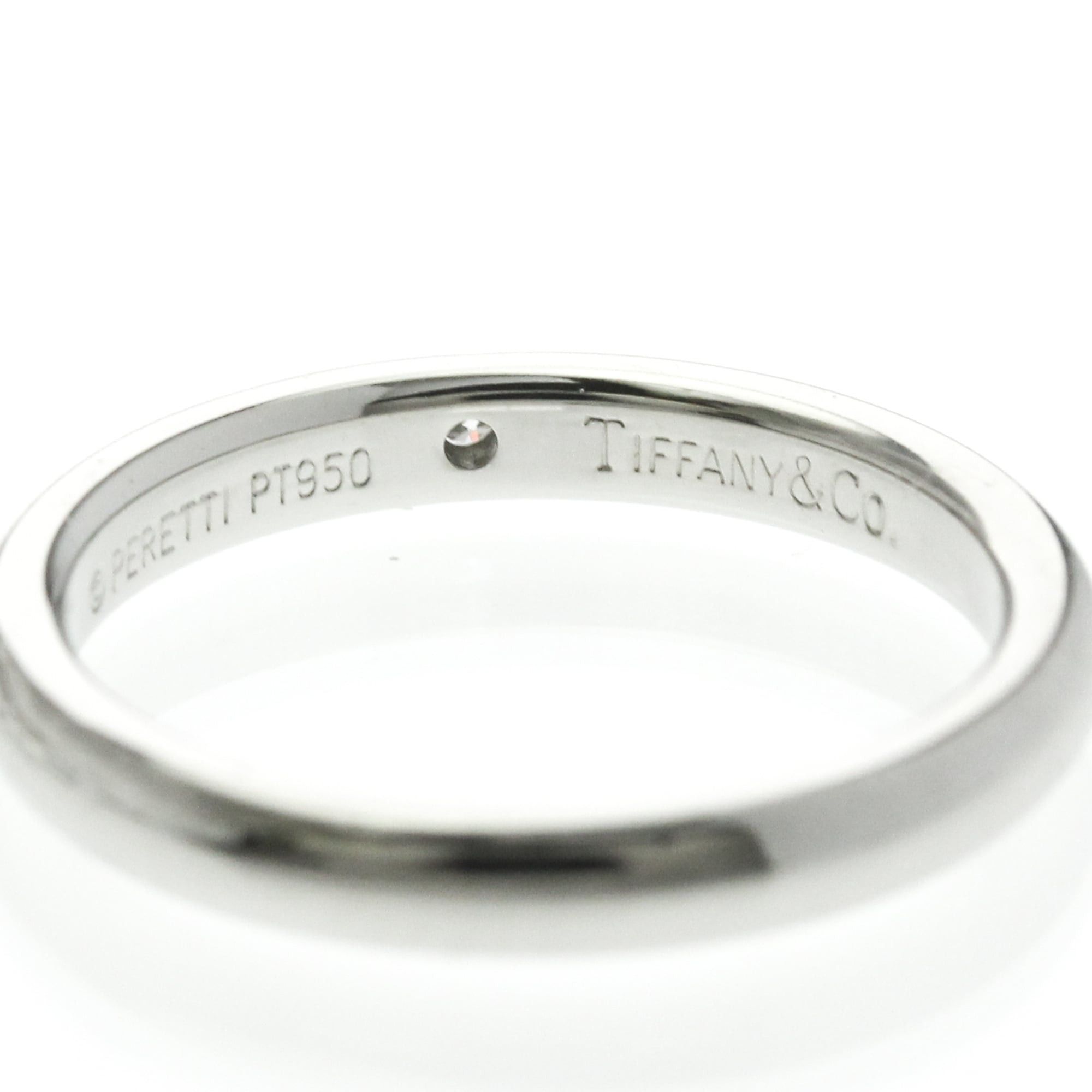 Tiffany & Co. Tiffany Stacking Band Ring 1P Diamond Platinum Fashion Diamond Band Ring Silver Size ONE SIZE - 7 Thumbnail