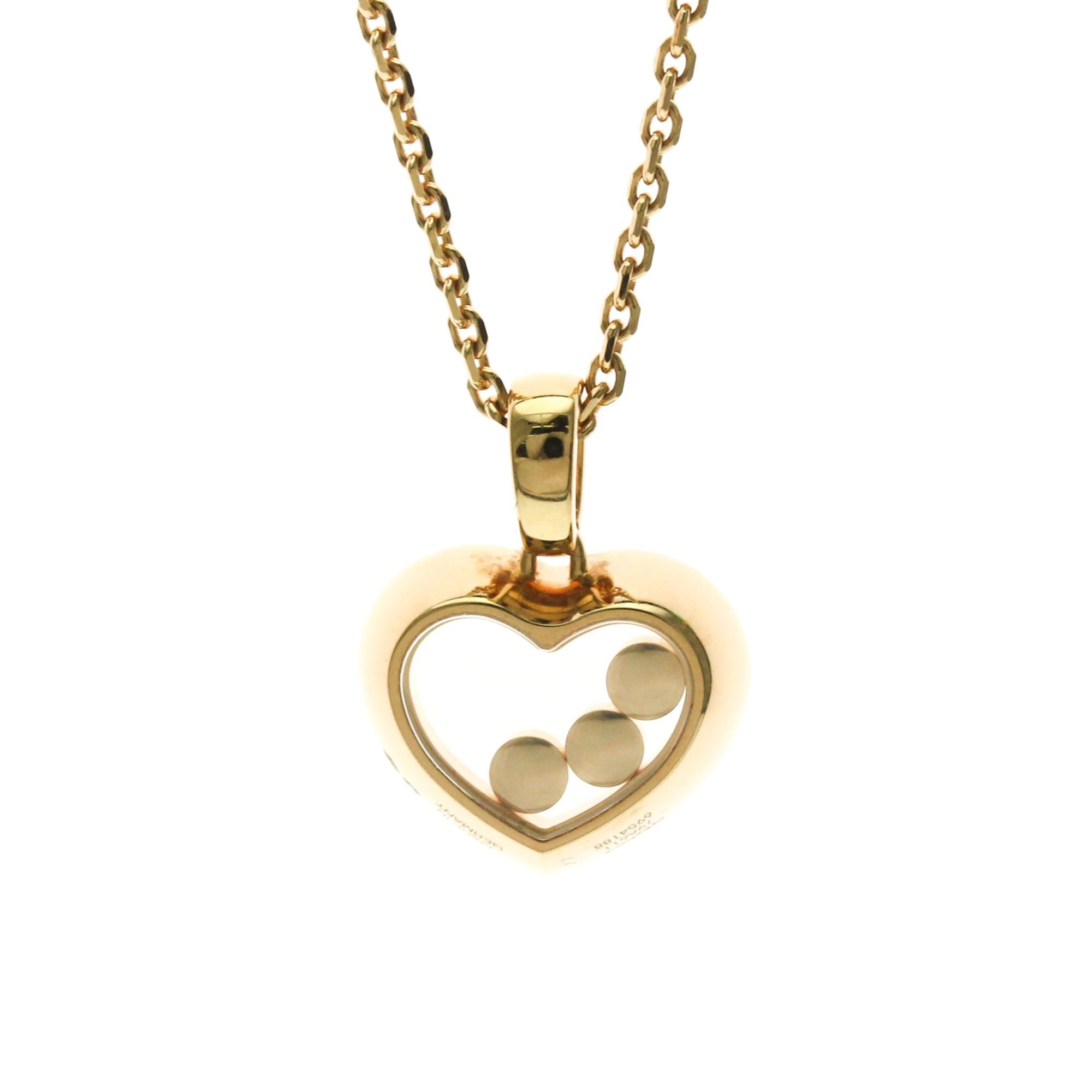 Chopard Chopard Happy Diamonds Necklace 79A611 Pink Gold (18K) Diamond Men,Women Fashion Pendant Necklace (Pink Gold) Size ONE SIZE - 2 Thumbnail