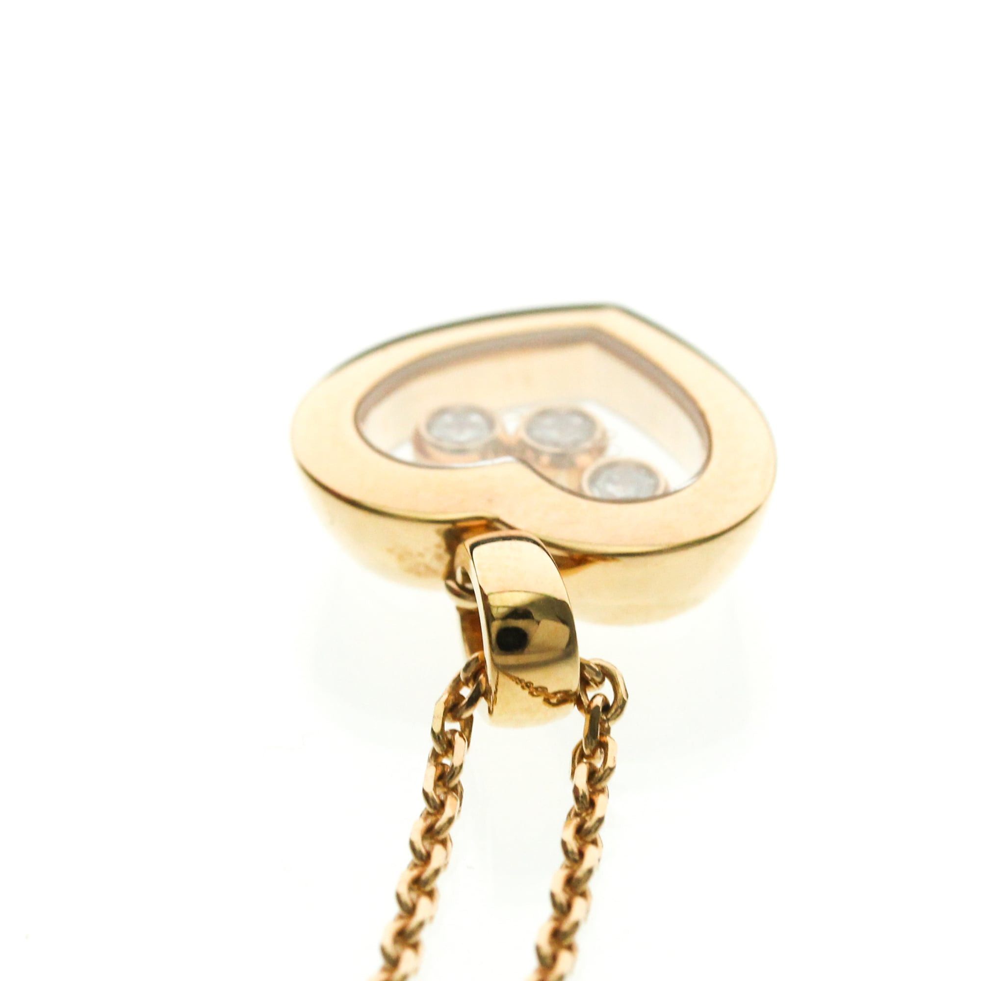 Chopard Chopard Happy Diamonds Necklace 79A611 Pink Gold (18K) Diamond Men,Women Fashion Pendant Necklace (Pink Gold) Size ONE SIZE - 6 Thumbnail