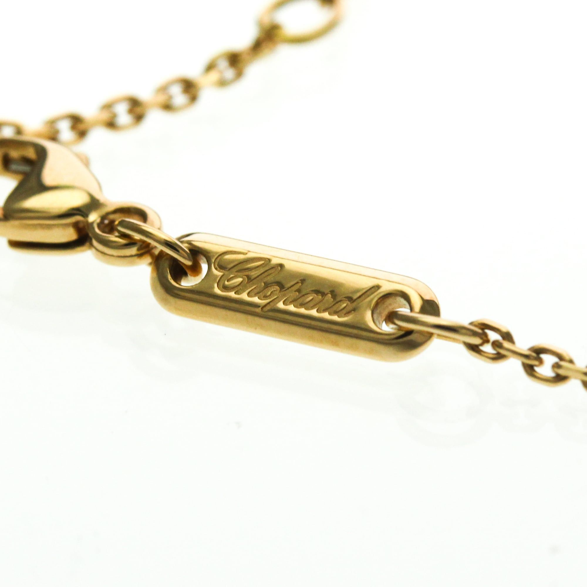 Chopard Chopard Happy Diamonds Necklace 79A611 Pink Gold (18K) Diamond Men,Women Fashion Pendant Necklace (Pink Gold) Size ONE SIZE - 10 Thumbnail