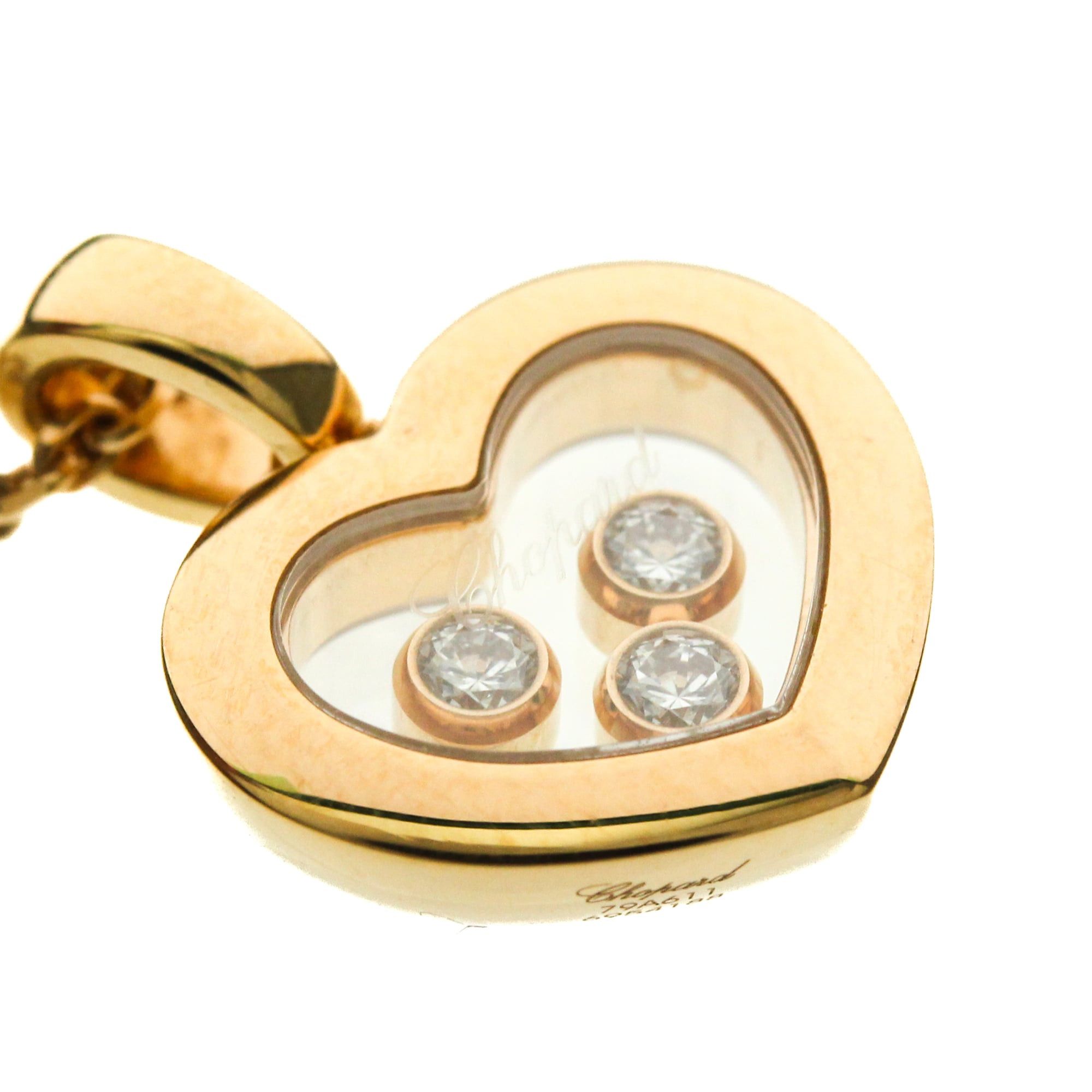Chopard Chopard Happy Diamonds Necklace 79A611 Pink Gold (18K) Diamond Men,Women Fashion Pendant Necklace (Pink Gold) Size ONE SIZE - 7 Thumbnail