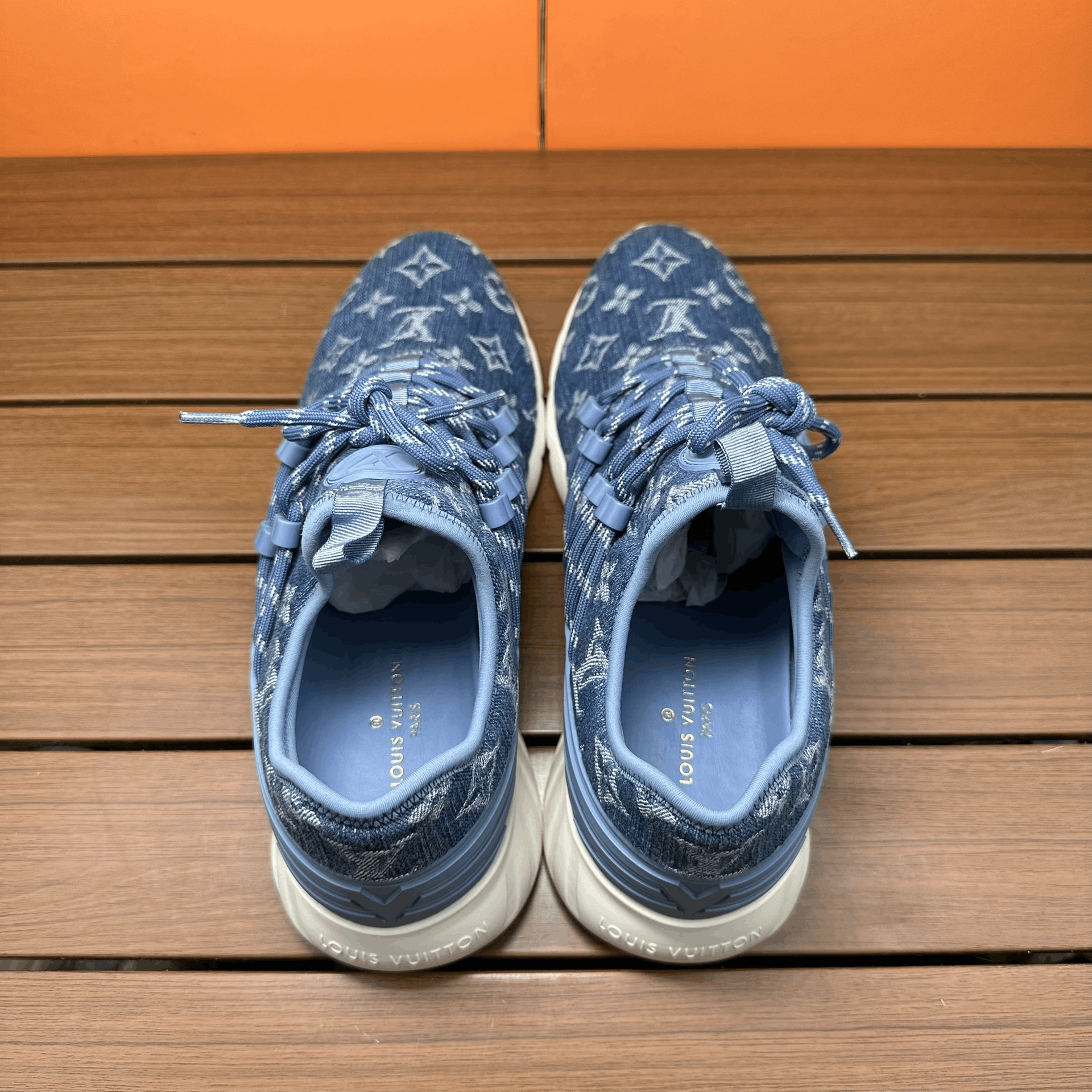 Louis Vuitton Louis Vuitton Casual Denim Blue Lowtop Sneakers 6 Men Size US 6 / EU 39 - 6 Thumbnail